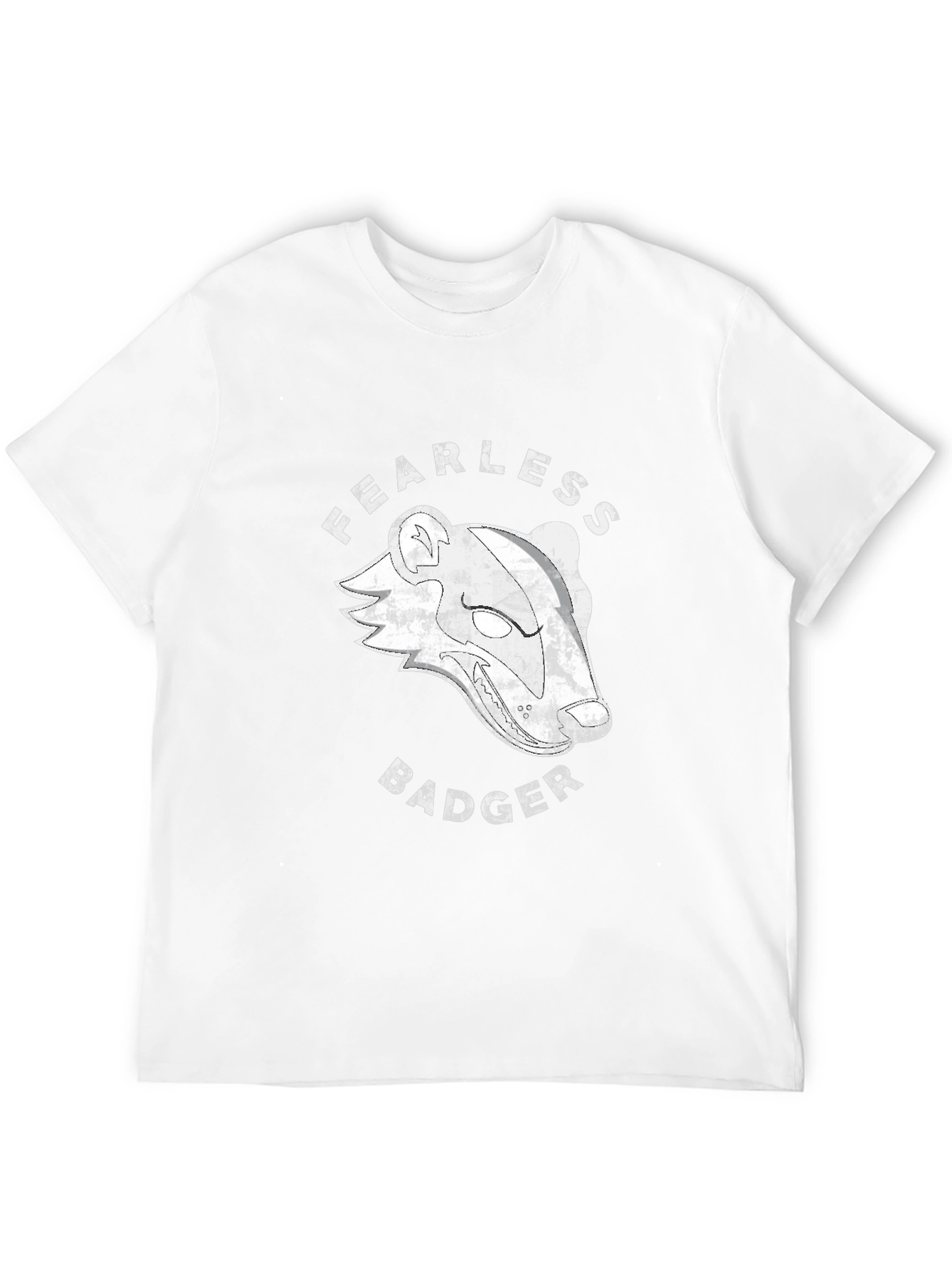 Fearless Badger Graphic T-Shirt - Black