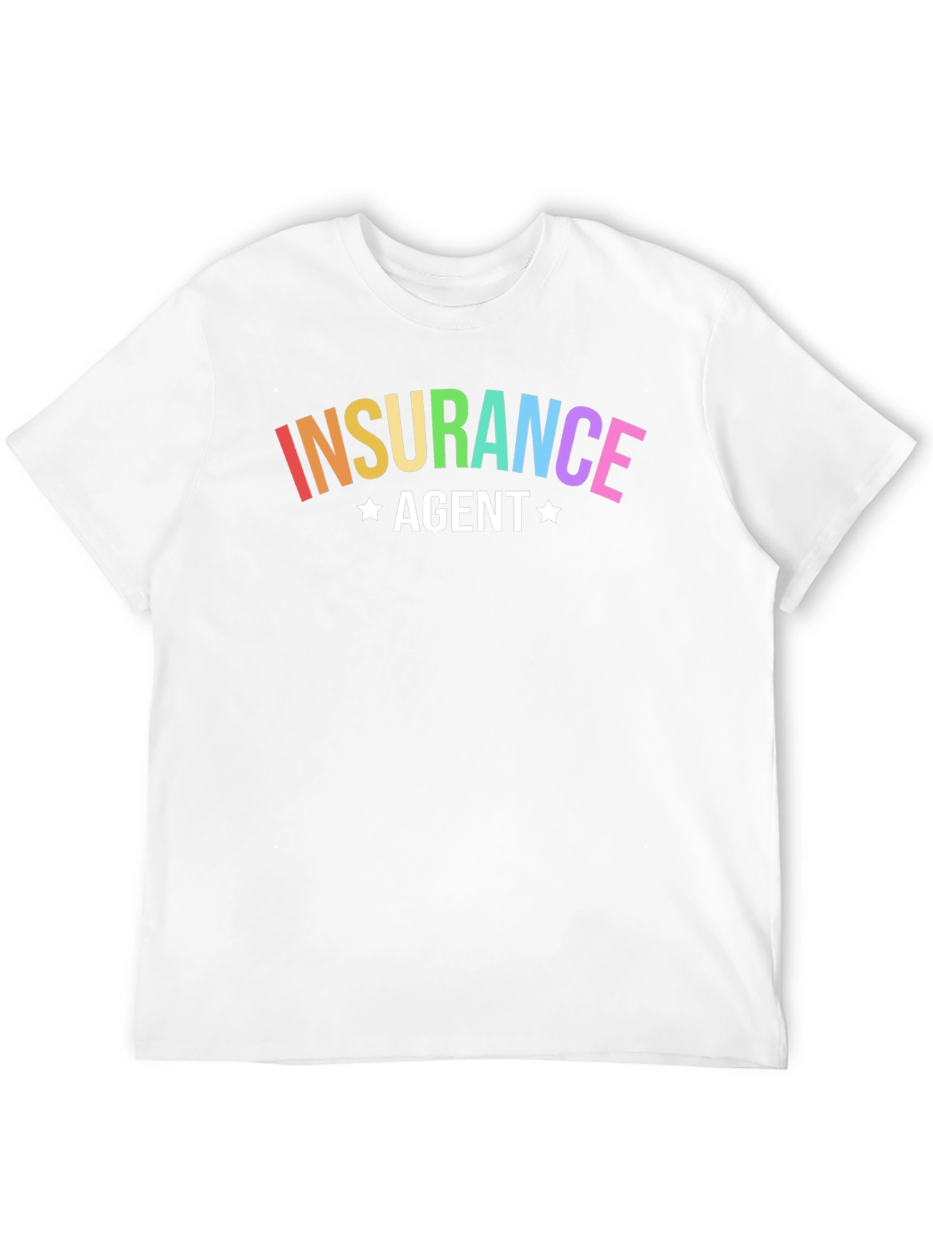 Rainbow Insurance Agent Black T-Shirt