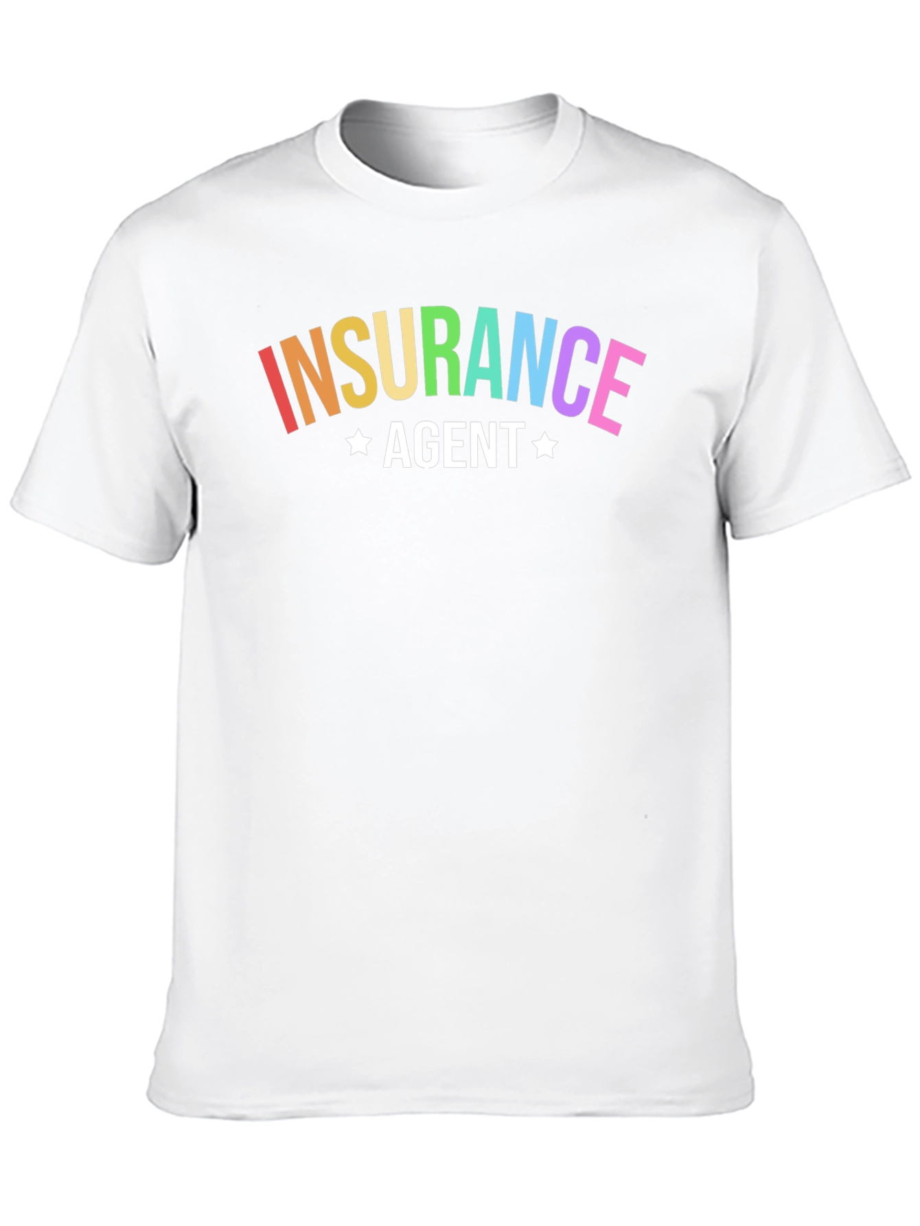 Rainbow Insurance Agent Black T-Shirt