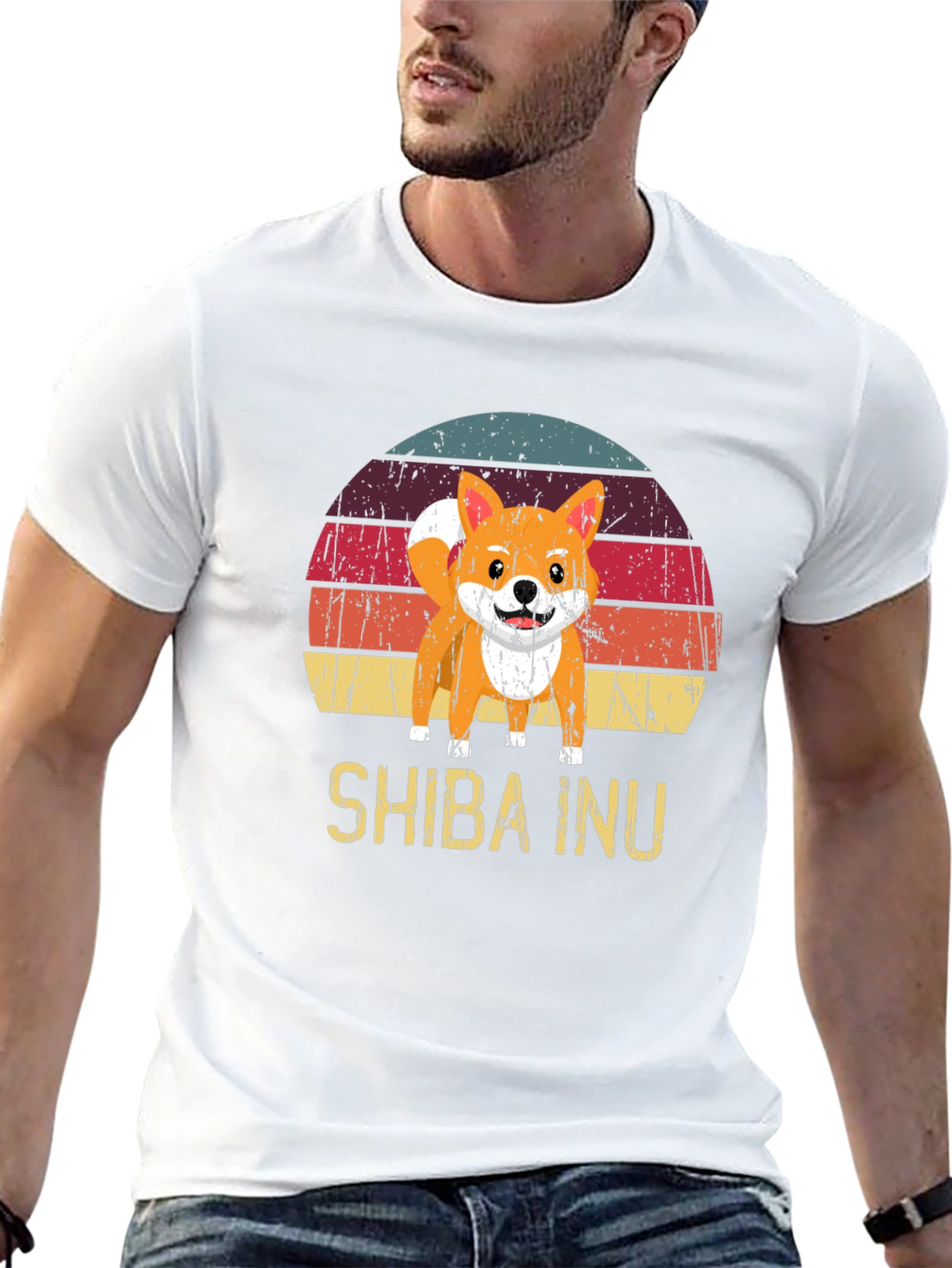Retro Shiba Inu Graphic Tee