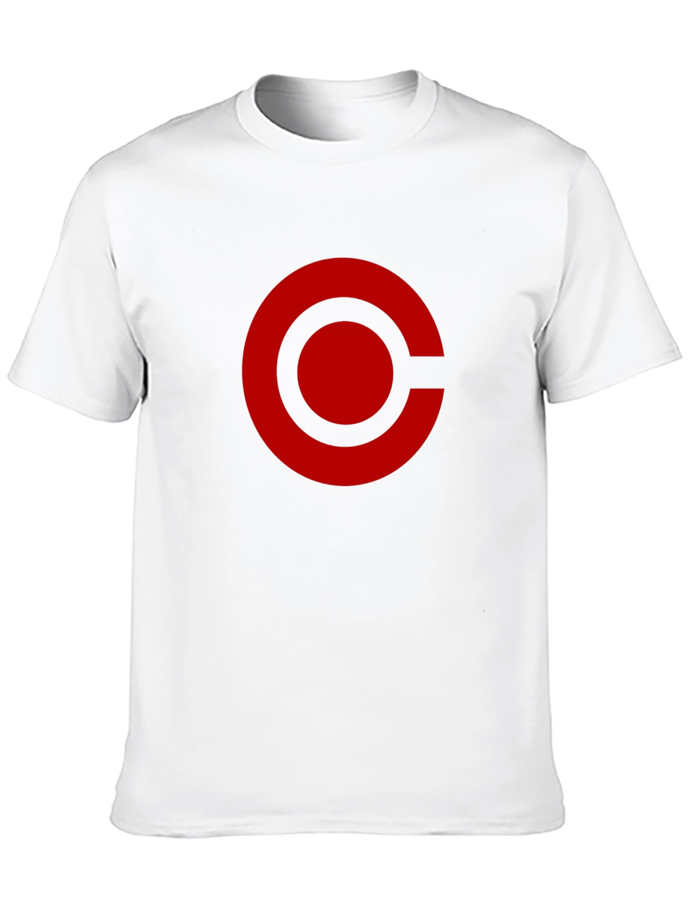Red Circle Graphic Black T-Shirt