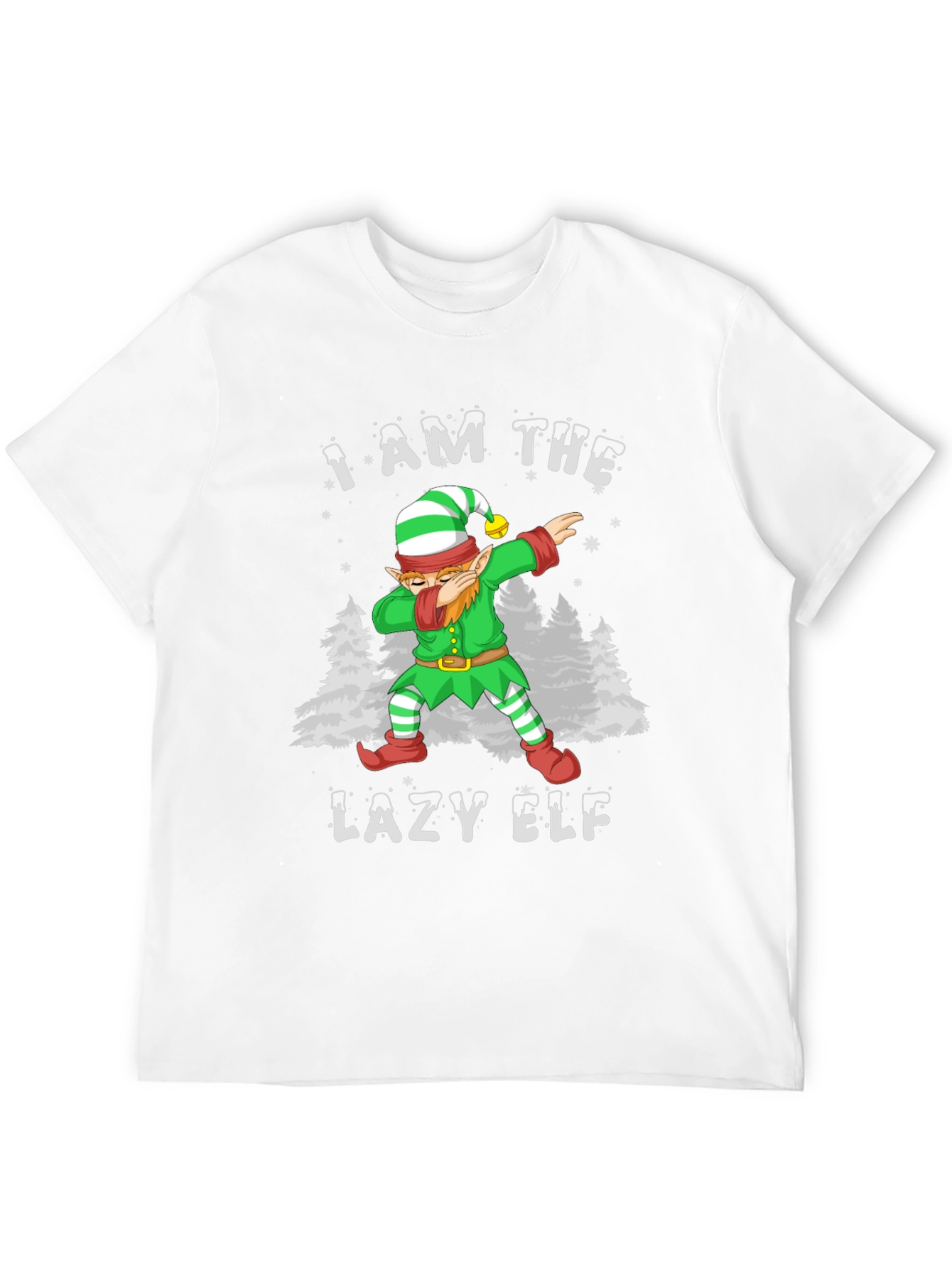 Lazy Elf Dabbing Christmas T-Shirt
