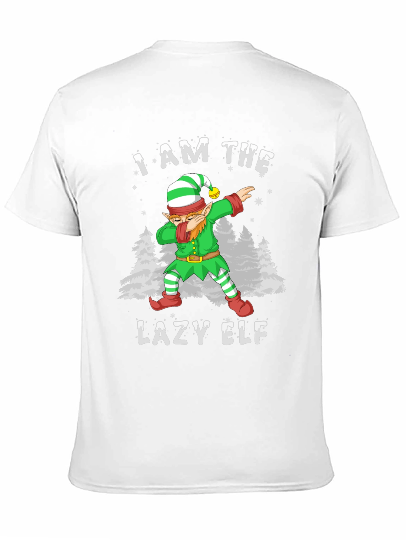 Lazy Elf Dabbing Christmas T-Shirt