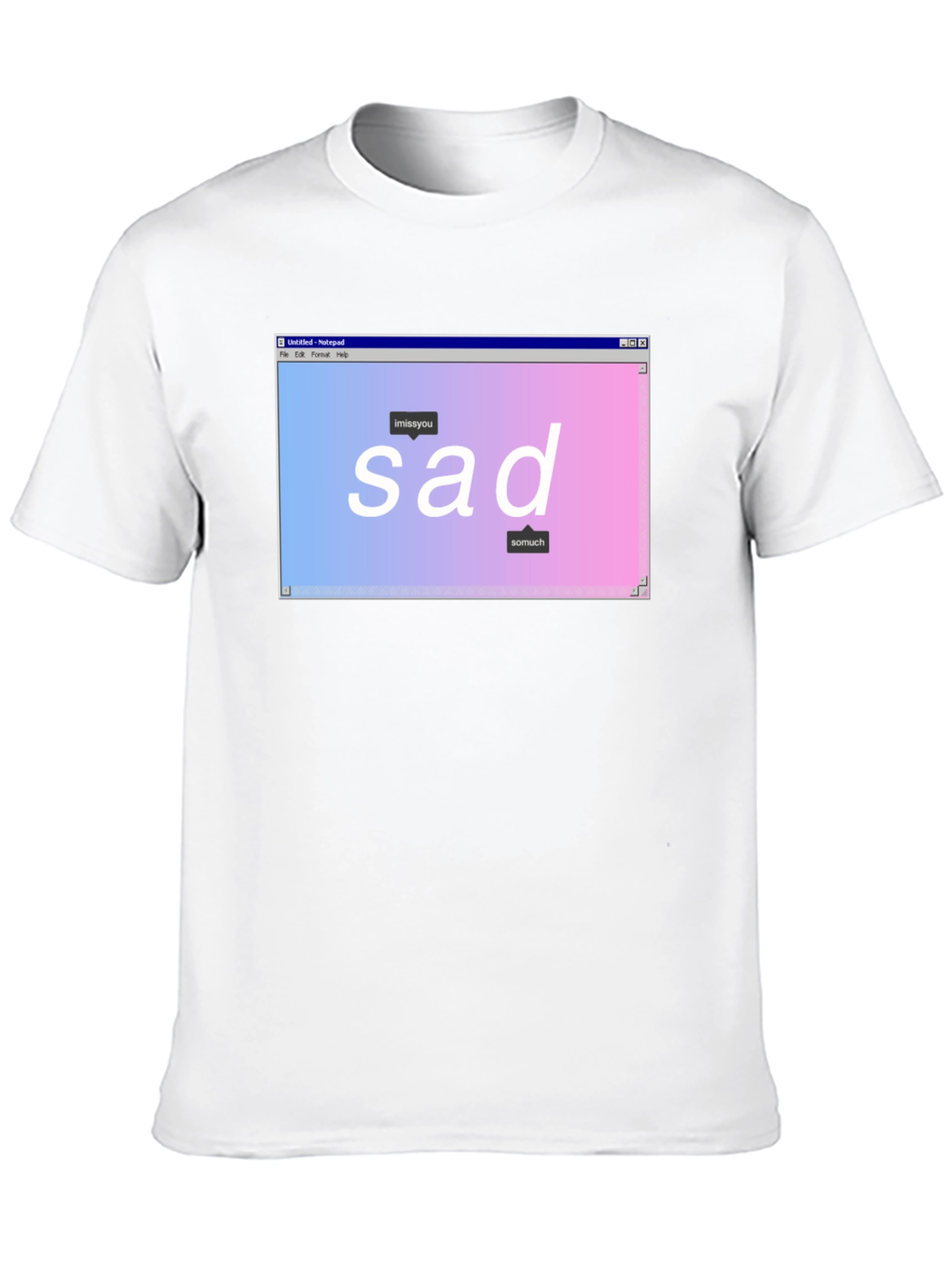 Sad Aesthetic Graphic T-Shirt