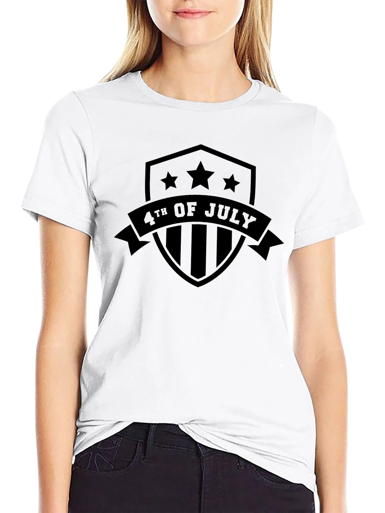 Patriotic 4th of July Shield T-Shirt