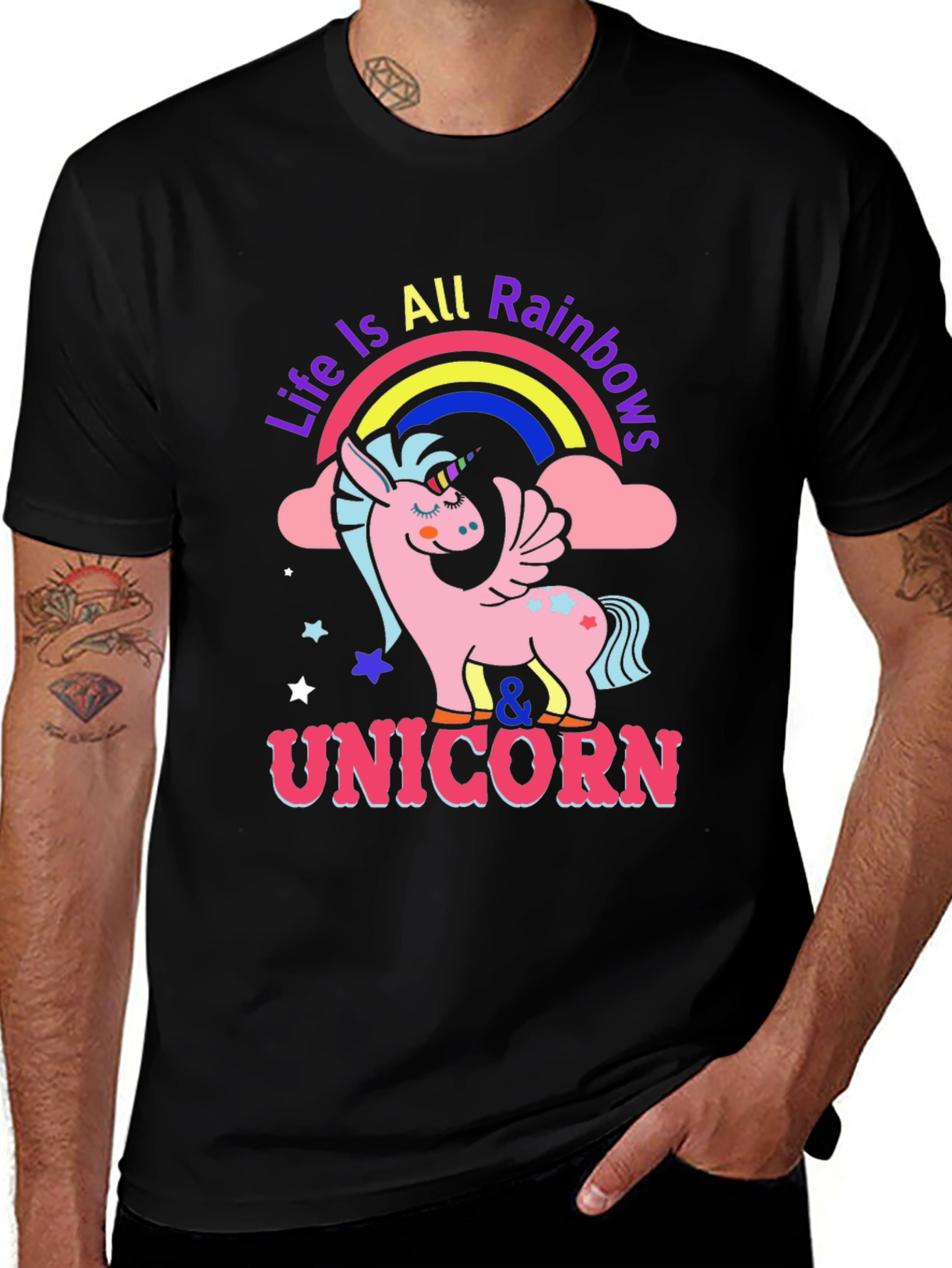 Life is All Rainbows Unicorn T-Shirt
