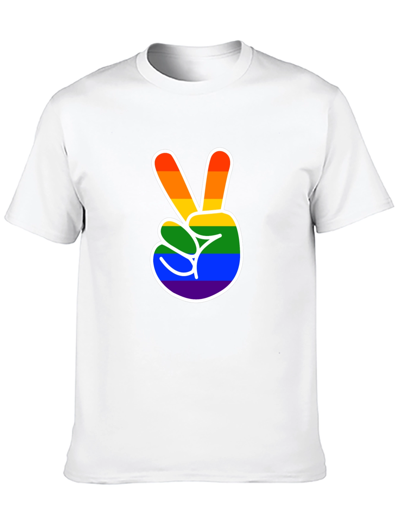 Peace Love Pride Black Tee