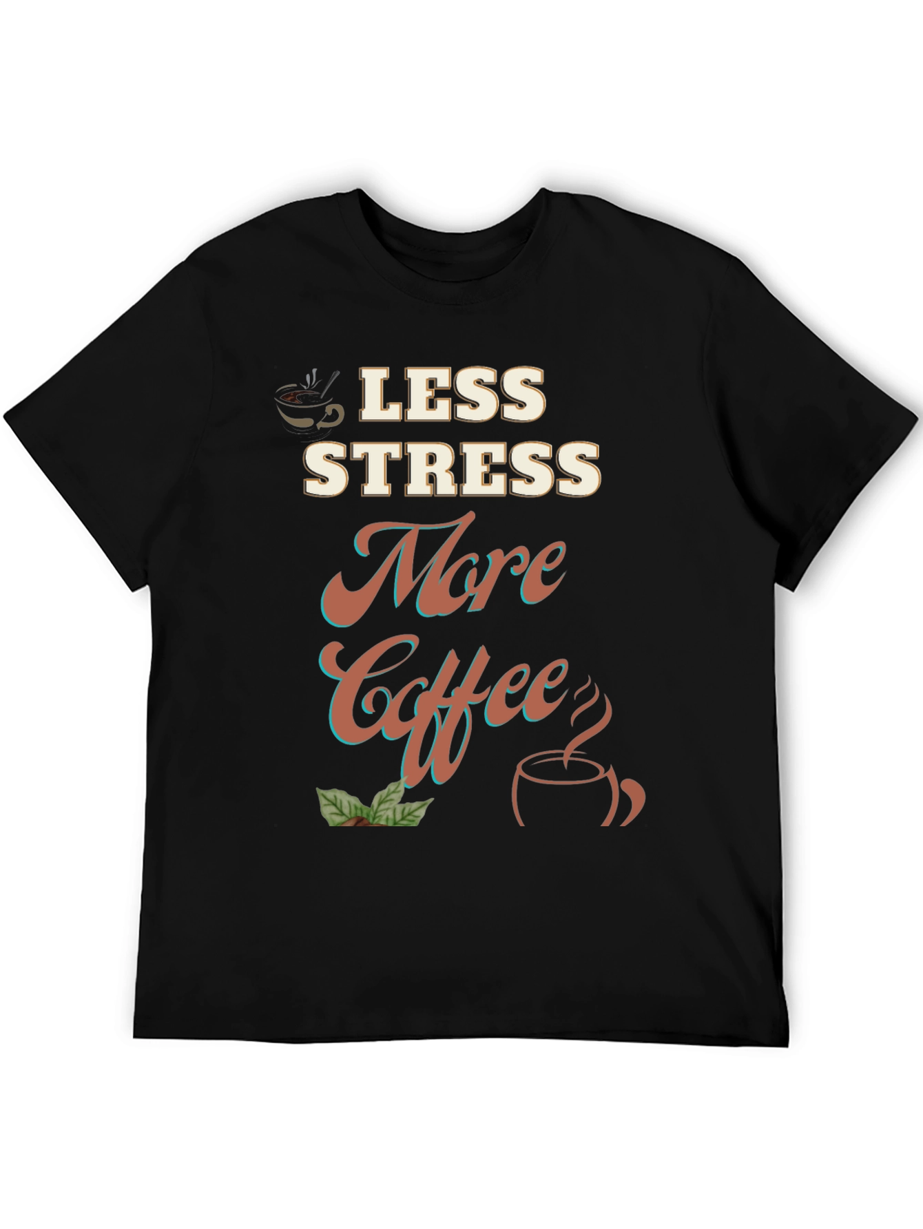 Less Stress More Coffee Graphic Tee