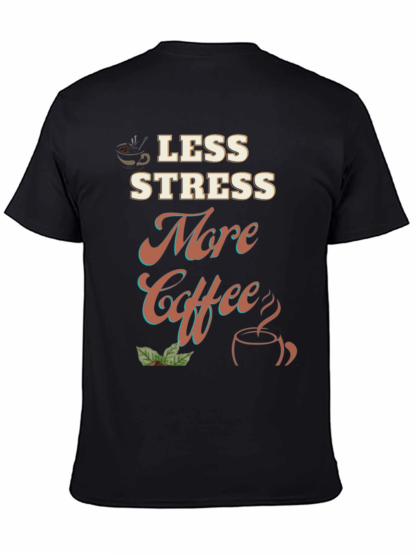 Less Stress More Coffee Graphic Tee