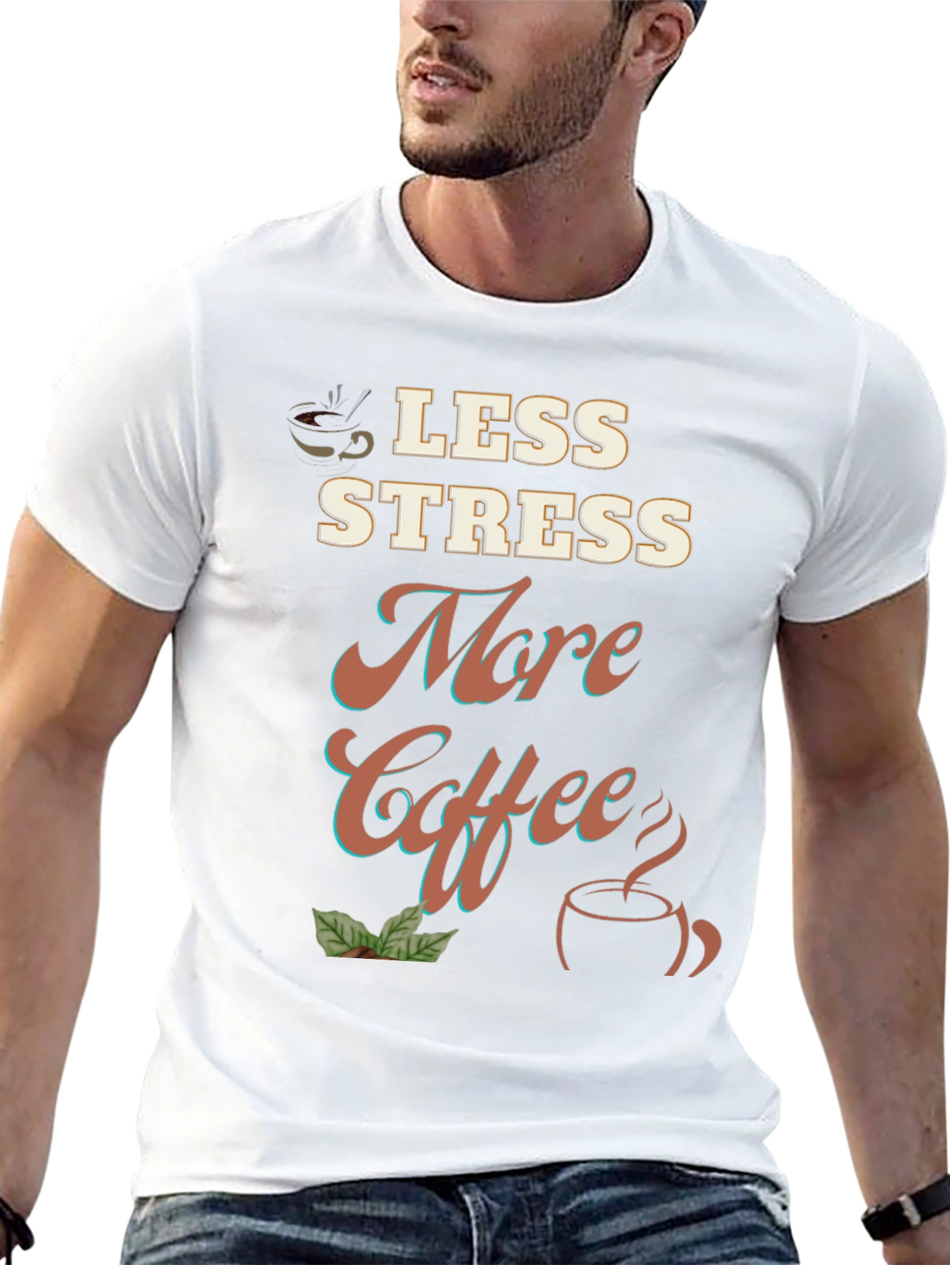 Less Stress More Coffee Graphic Tee