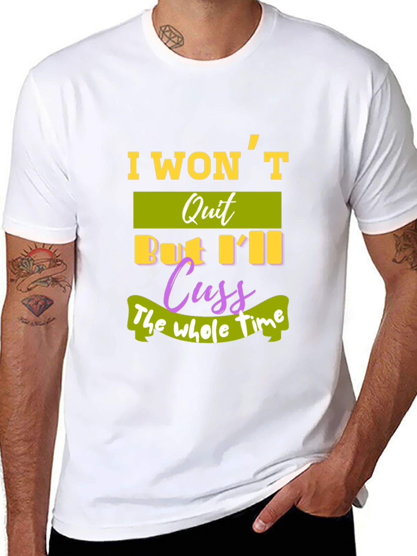I Wont Quit T-Shirt - Funny Sarcastic Tee