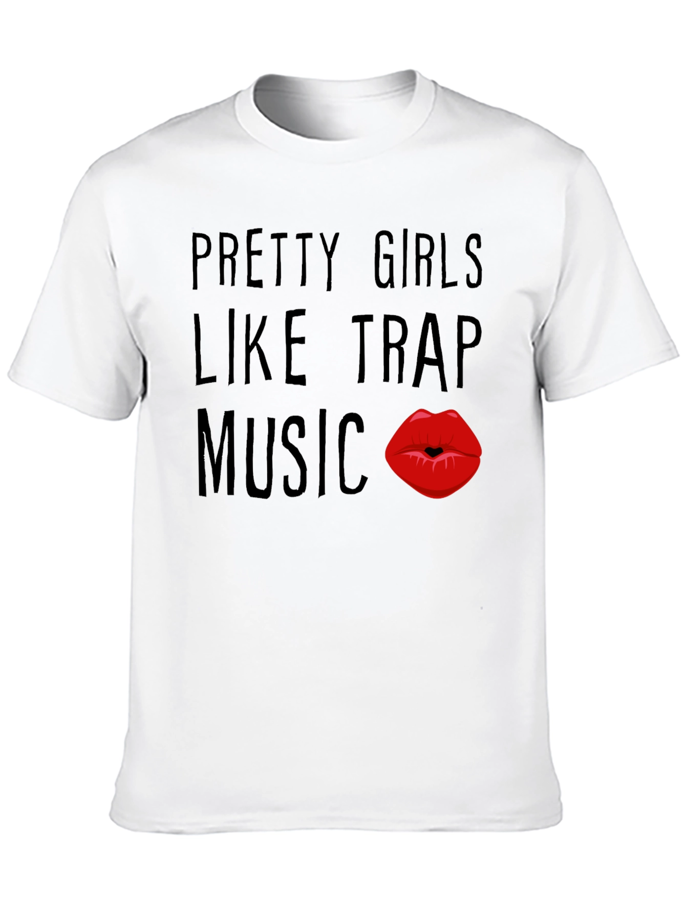 Pretty Girls Like Trap Music Black Graphic Tee