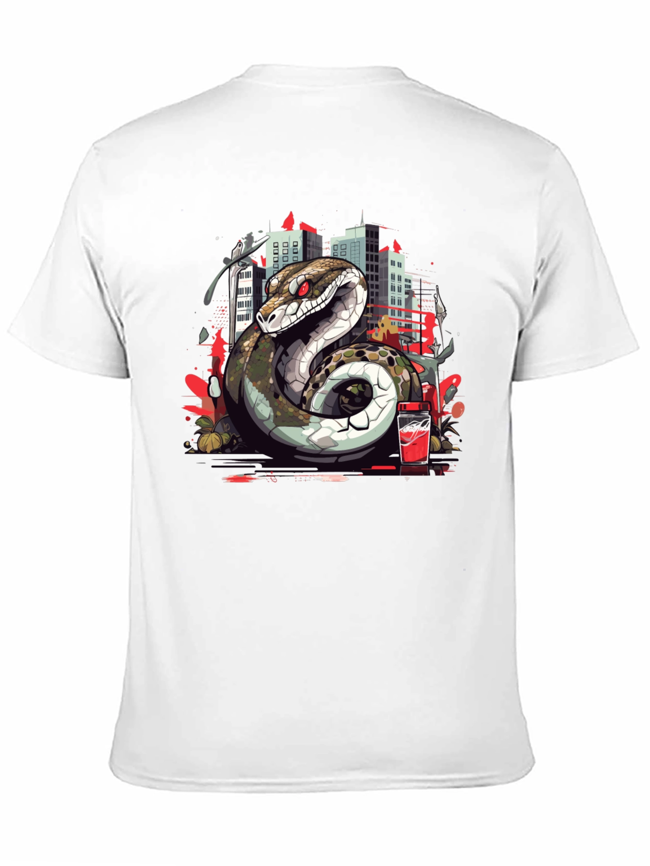 Urban Serpent Graphic Tee - Edgy Streetwear