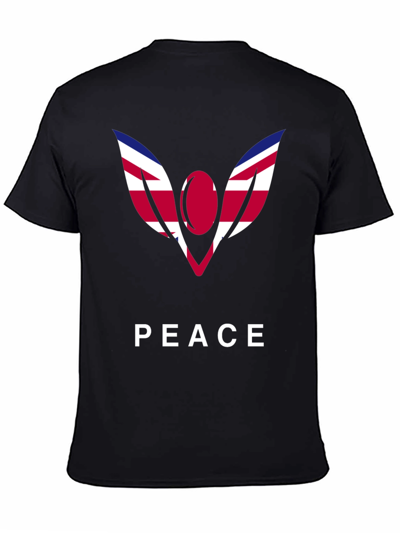 Peace Graphic Tee - Union Jack Angel Wings