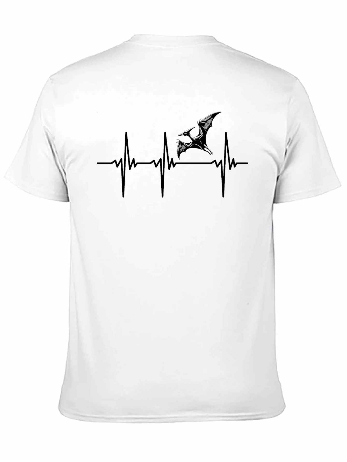 Pterodactyl Heartbeat T-Shirt - Black