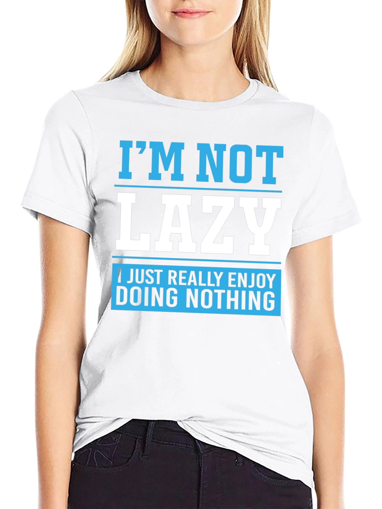 Funny Lazy T-Shirt - Enjoy Doing Nothing