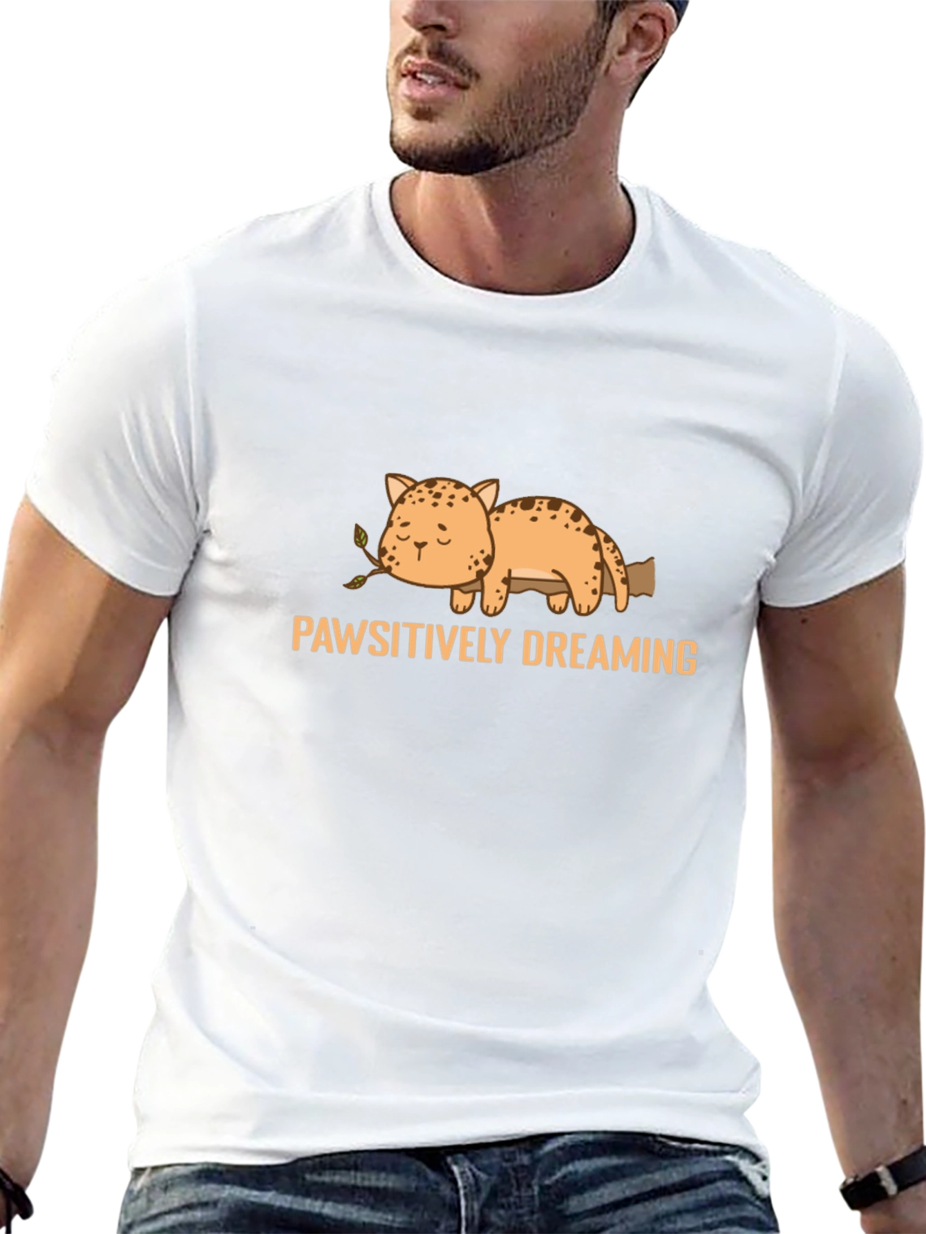 Pawsitively Dreaming Cat T-Shirt