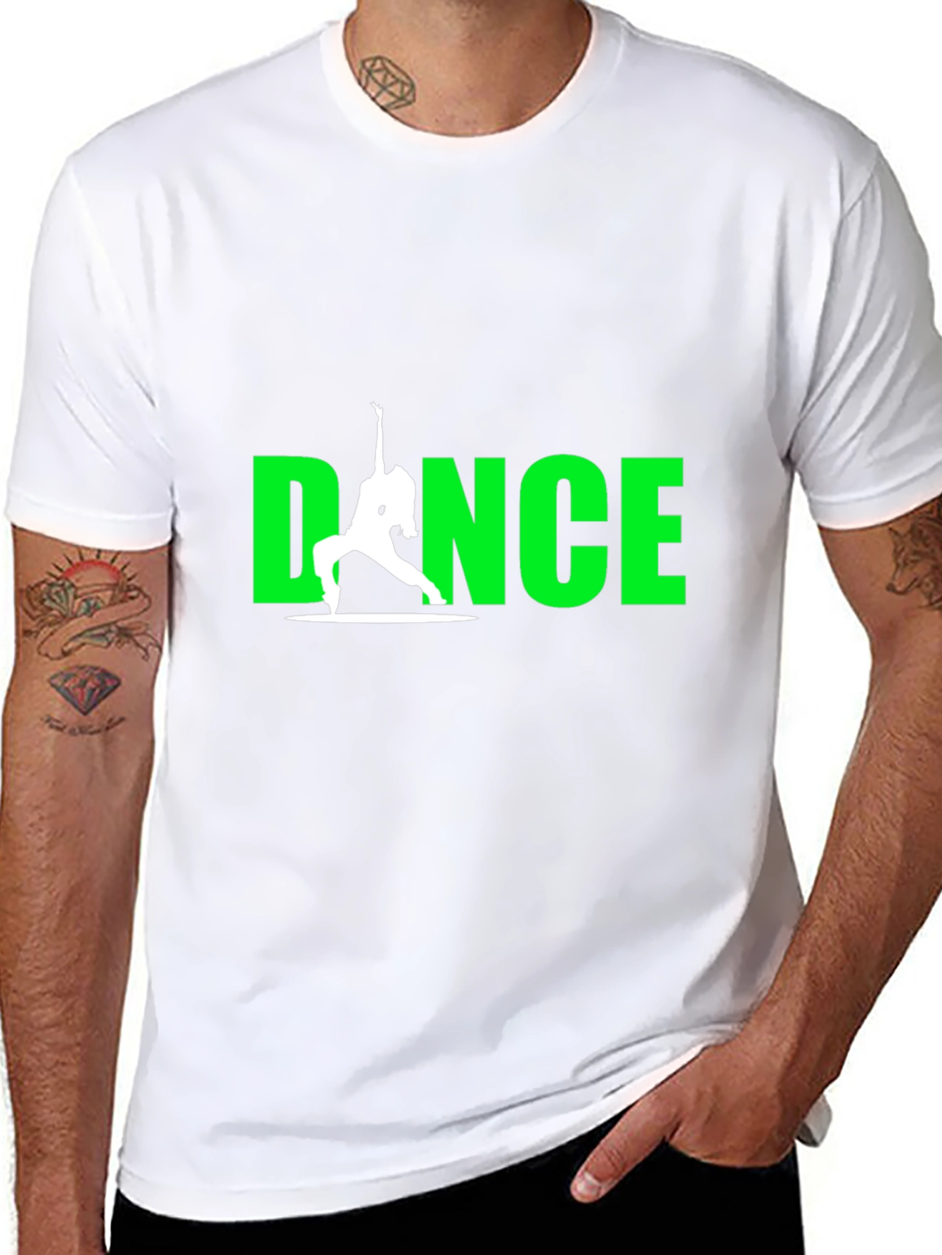 Dance Silhouette Graphic Black Tee