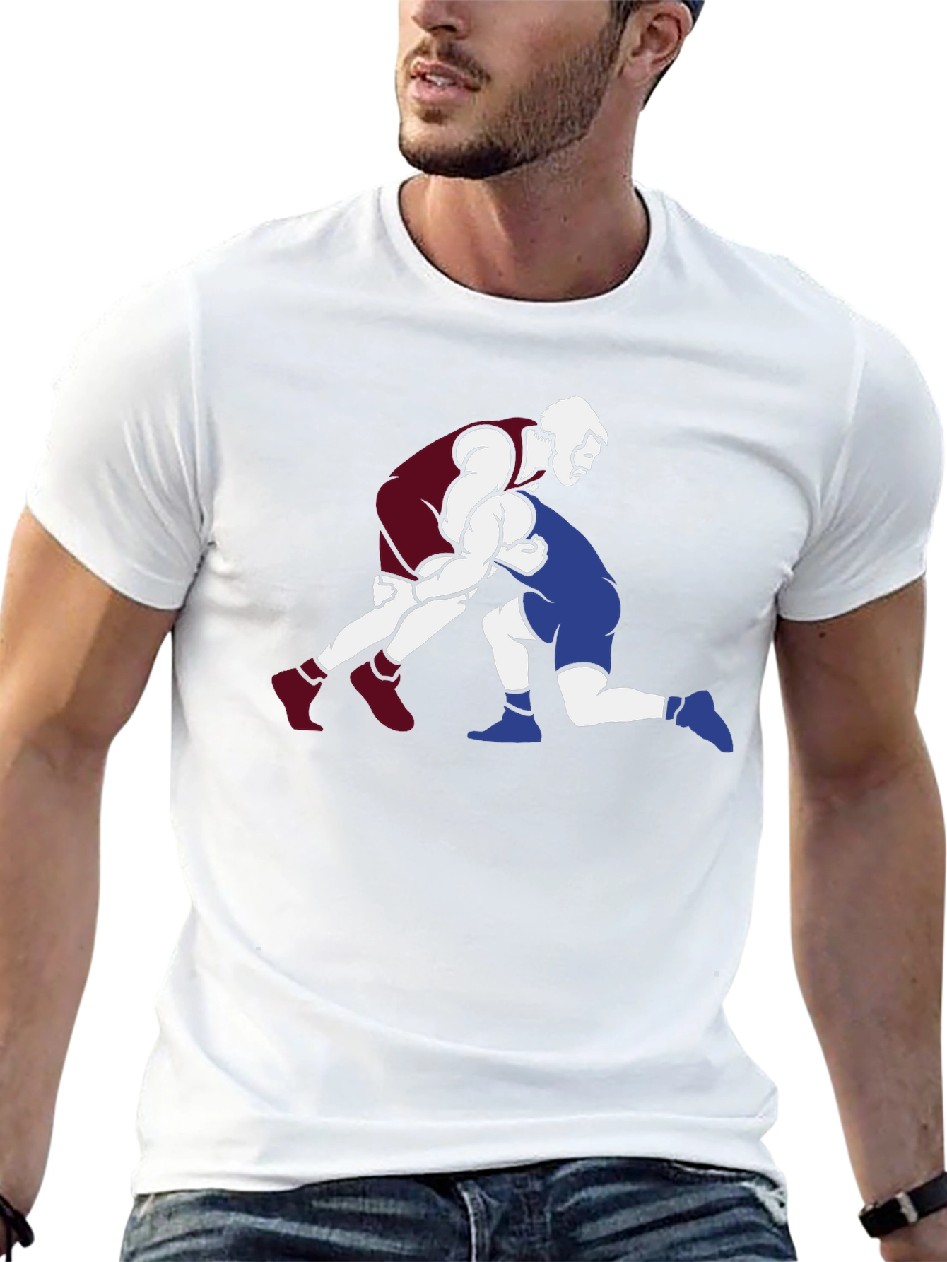 Wrestling Graphic T-Shirt