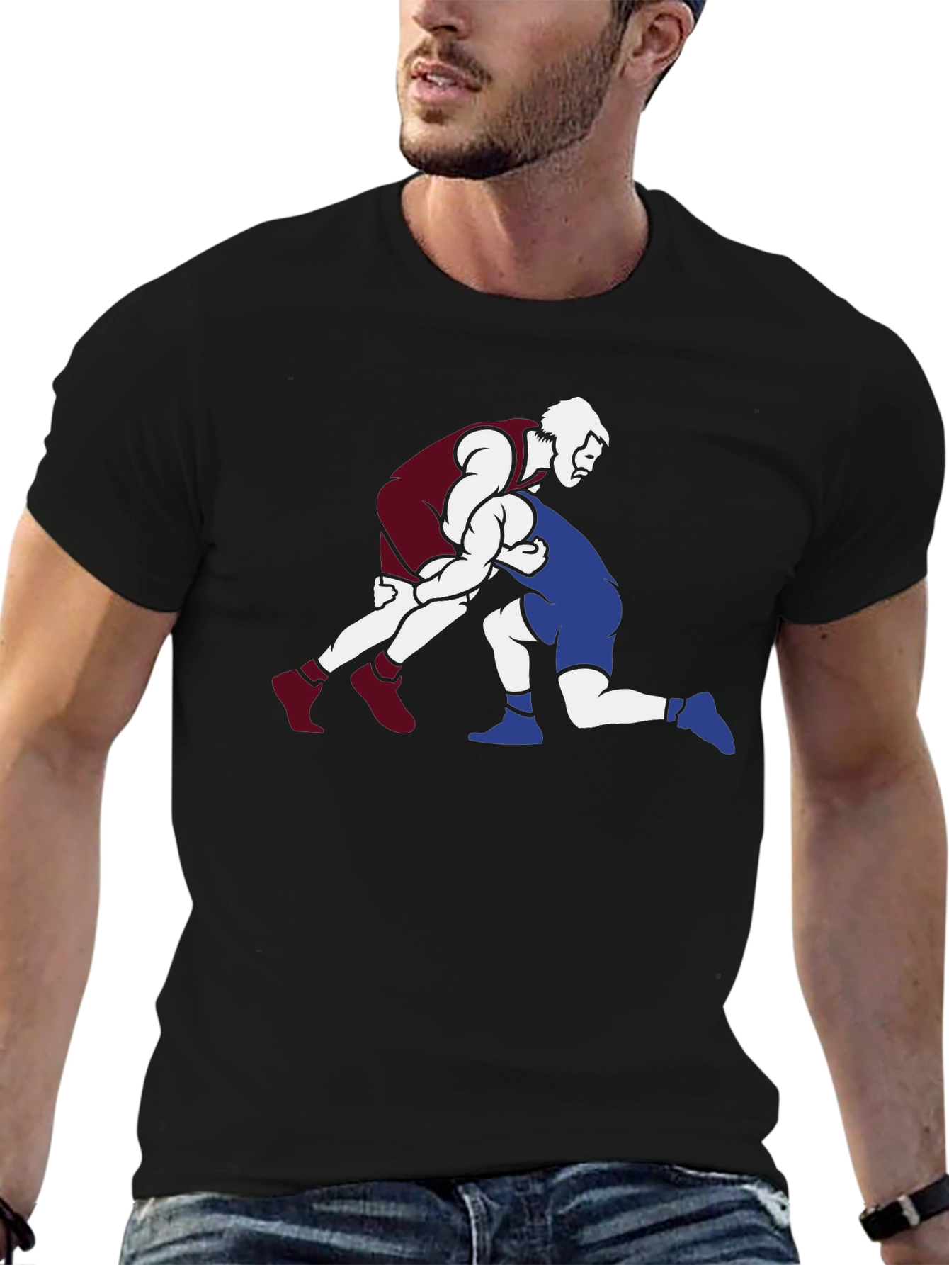 Wrestling Graphic T-Shirt
