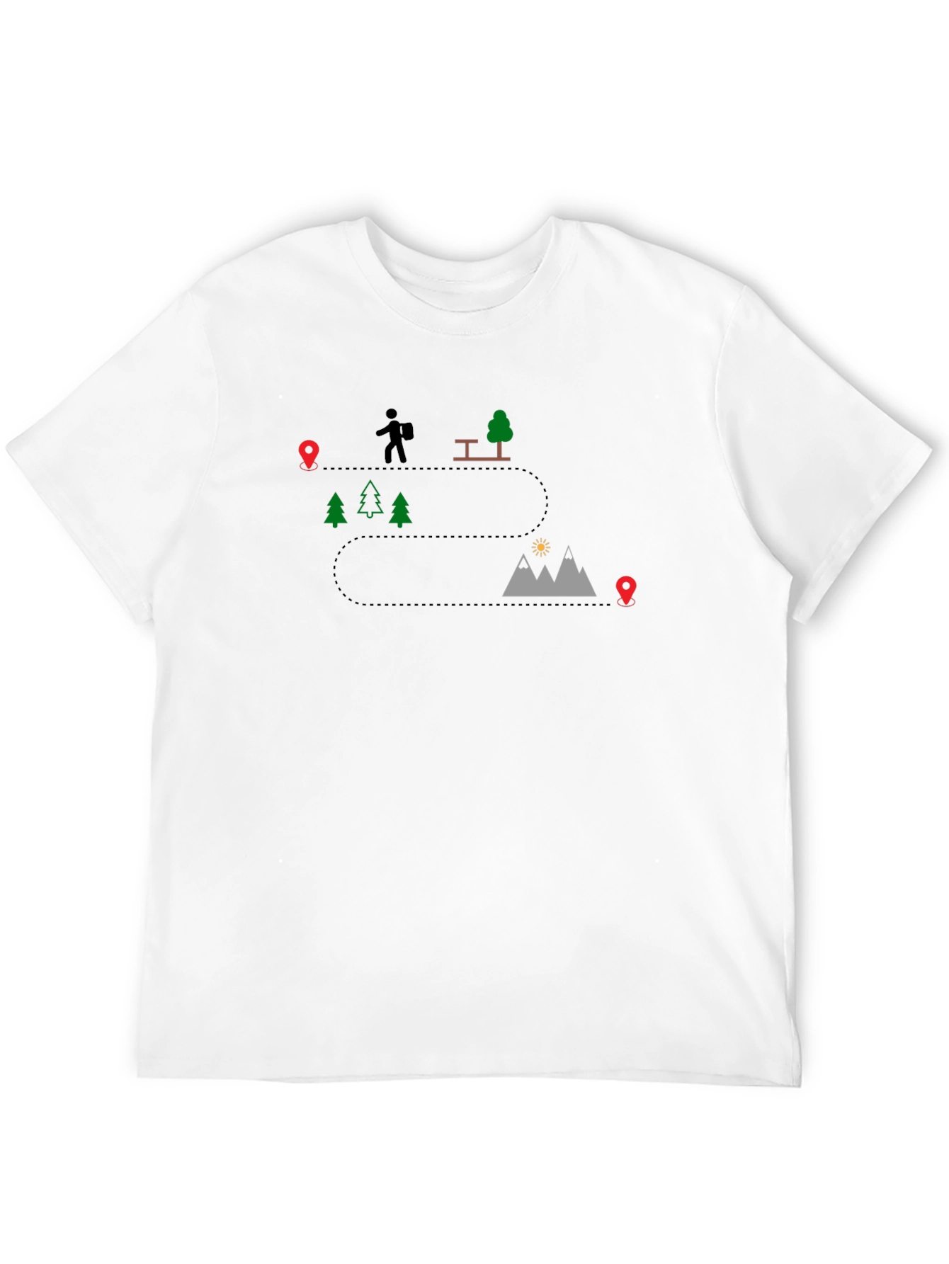 Hiking Trail Graphic Tee - Adventure Awaits