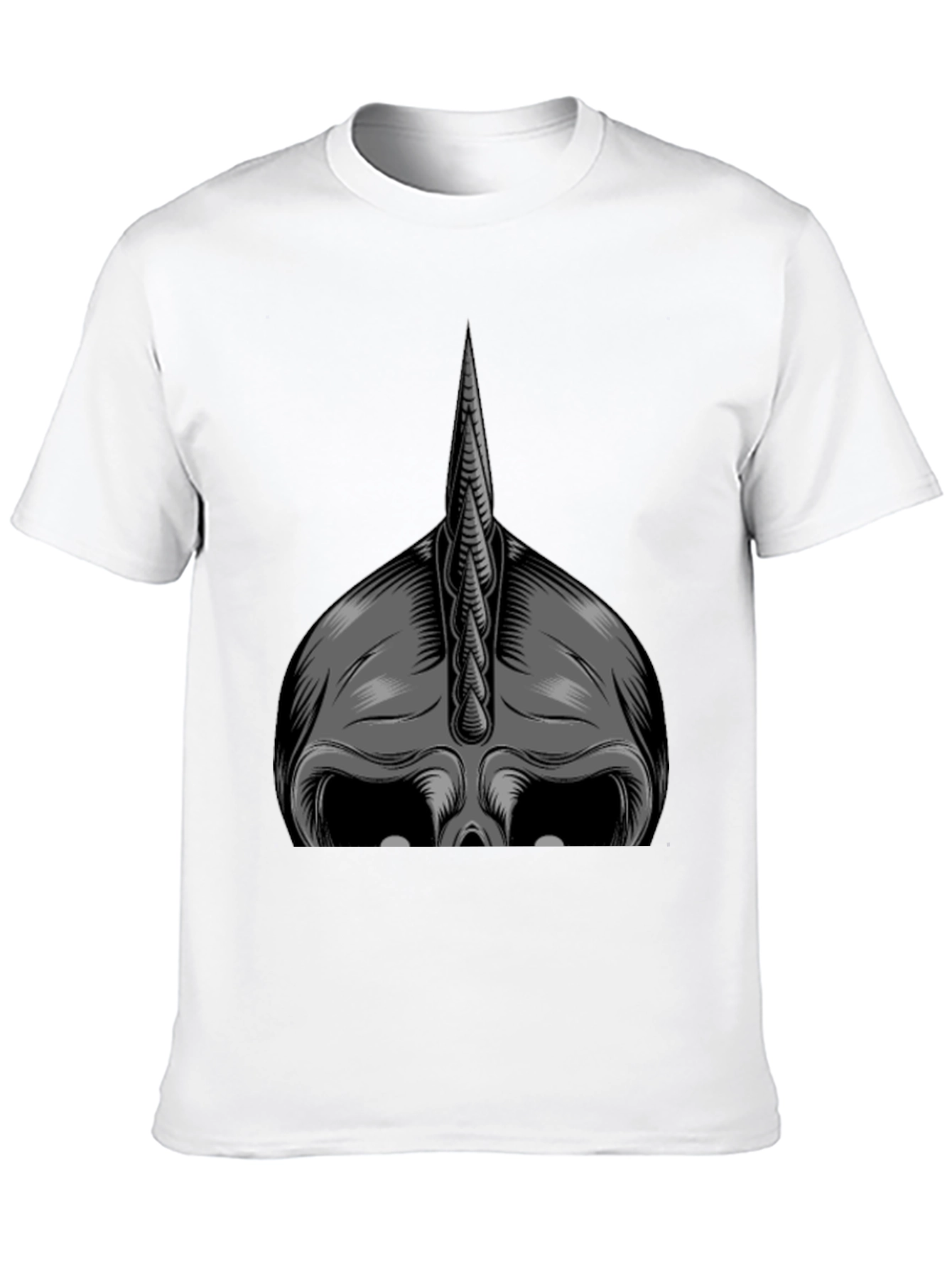 Monochrome Viking Helmet Graphic Tee