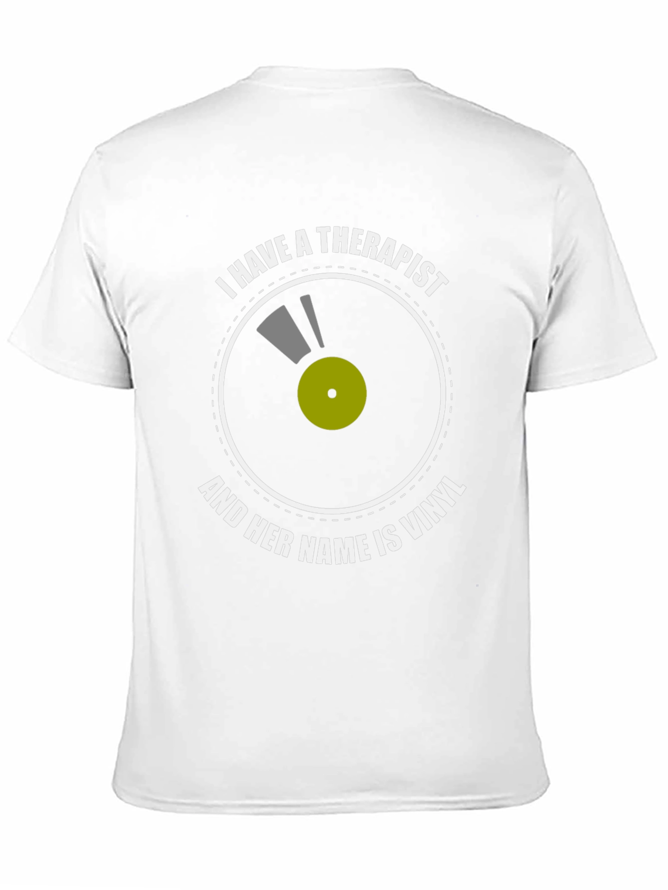 Vinyl Therapist T-Shirt: Music Lovers Comfort Tee