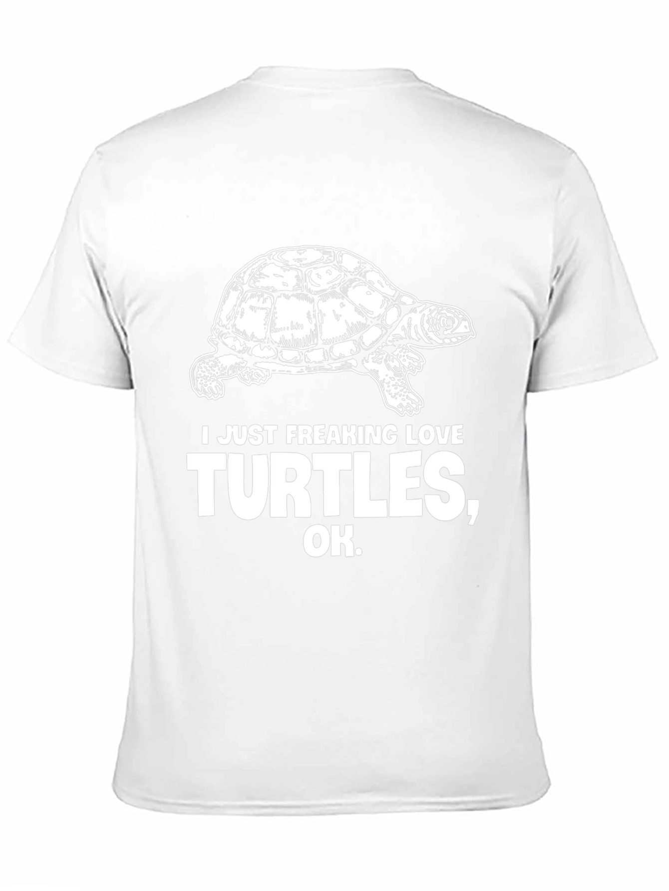 I Love Turtles Black T-Shirt
