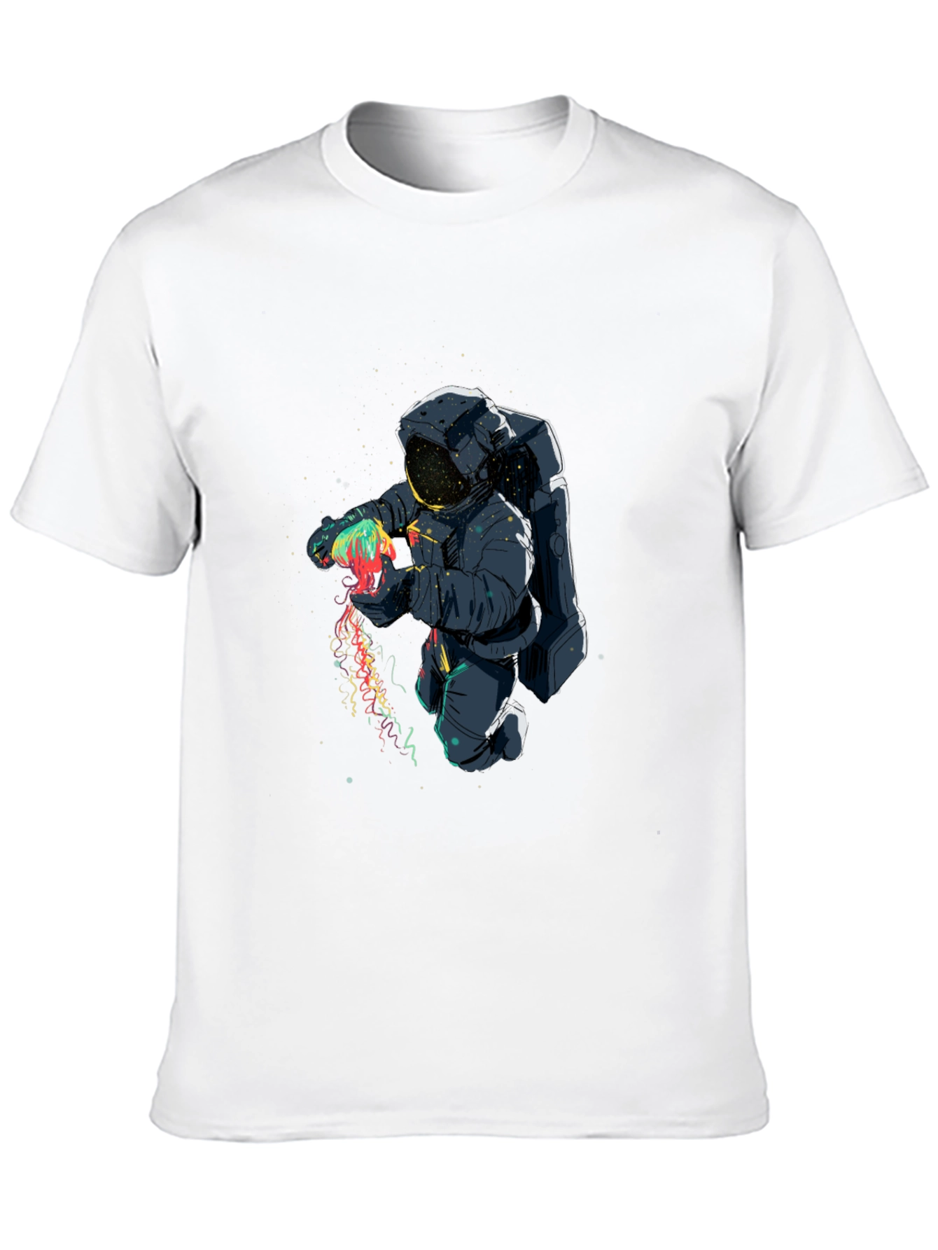 Astronaut Jellyfish Graphic T-Shirt