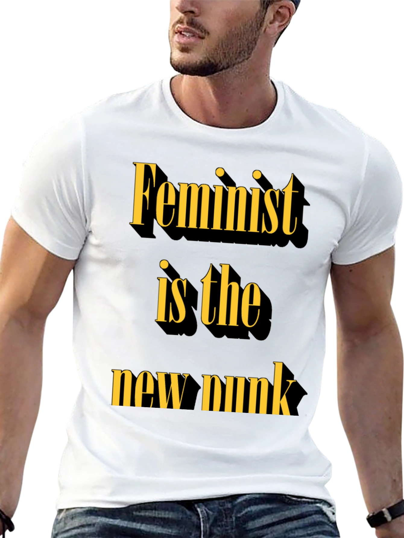 Feminist is the New Punk Slogan Tee