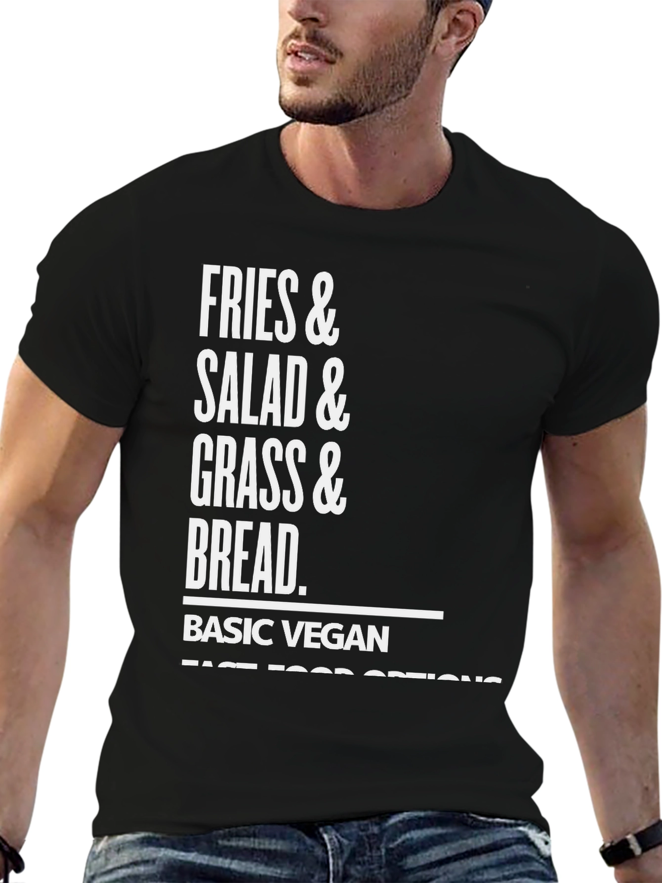 Basic Vegan Fast Food Options Graphic T-Shirt