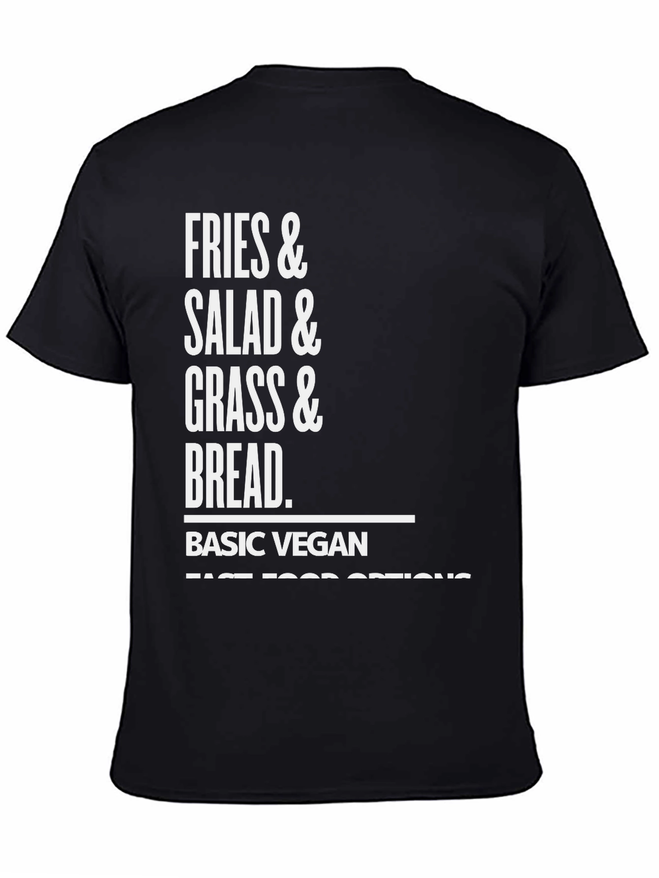 Basic Vegan Fast Food Options Graphic T-Shirt