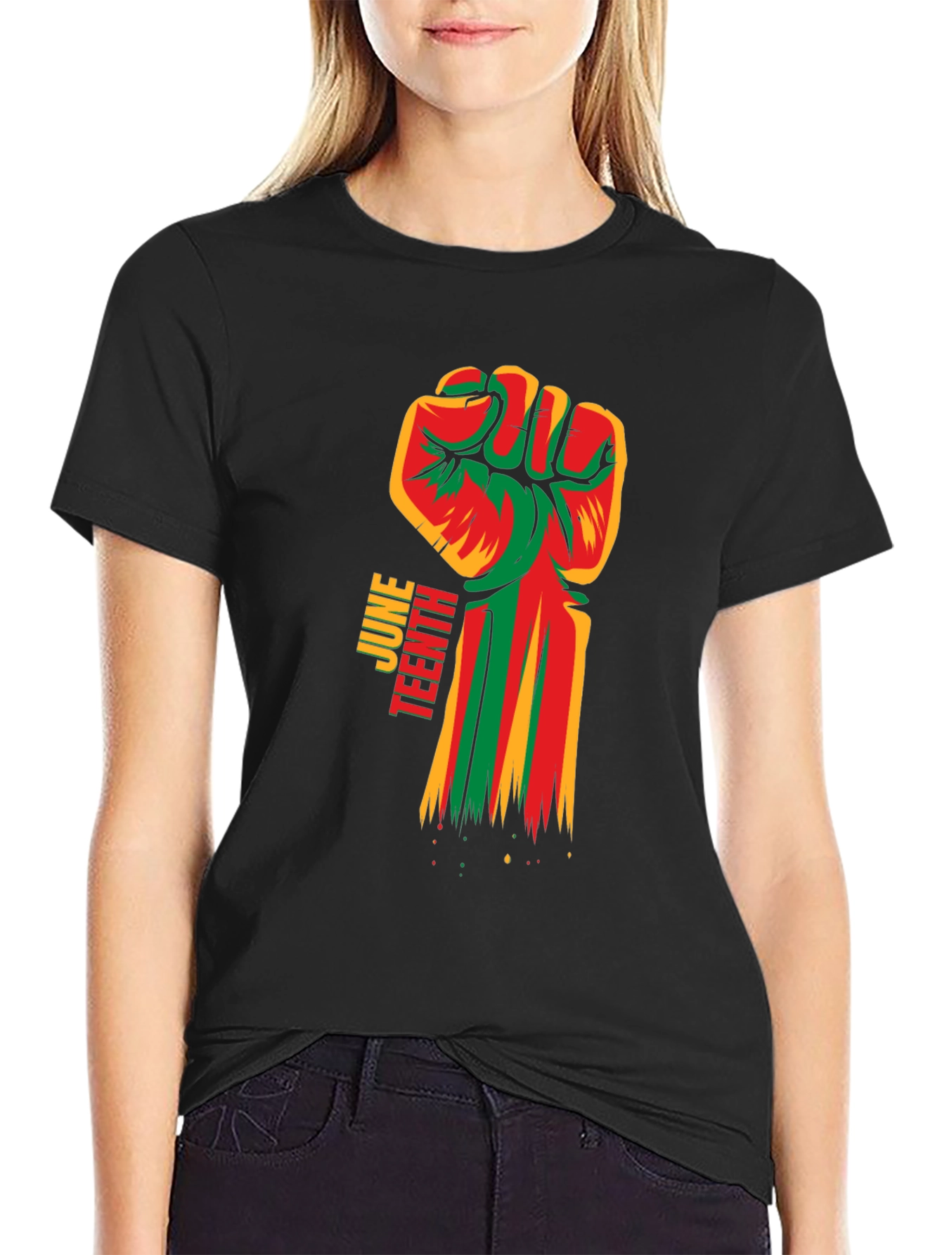 Juneteenth Fist T-Shirt - Black Pride Tee