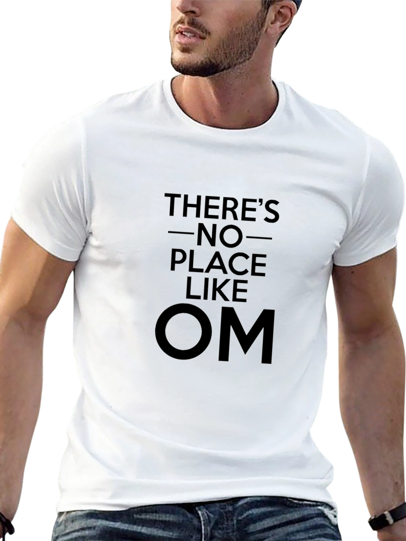 Theres No Place Like OM Black T-Shirt