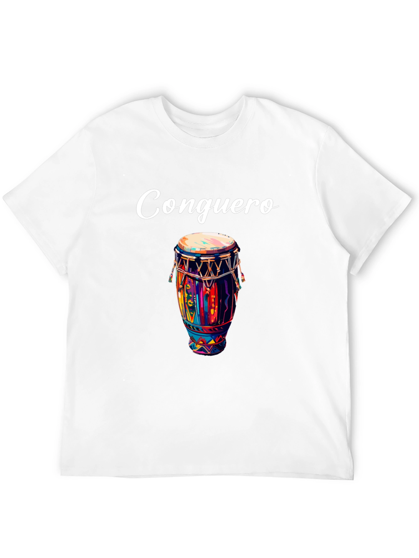Conguero Drum T-Shirt - Unique Musical Design
