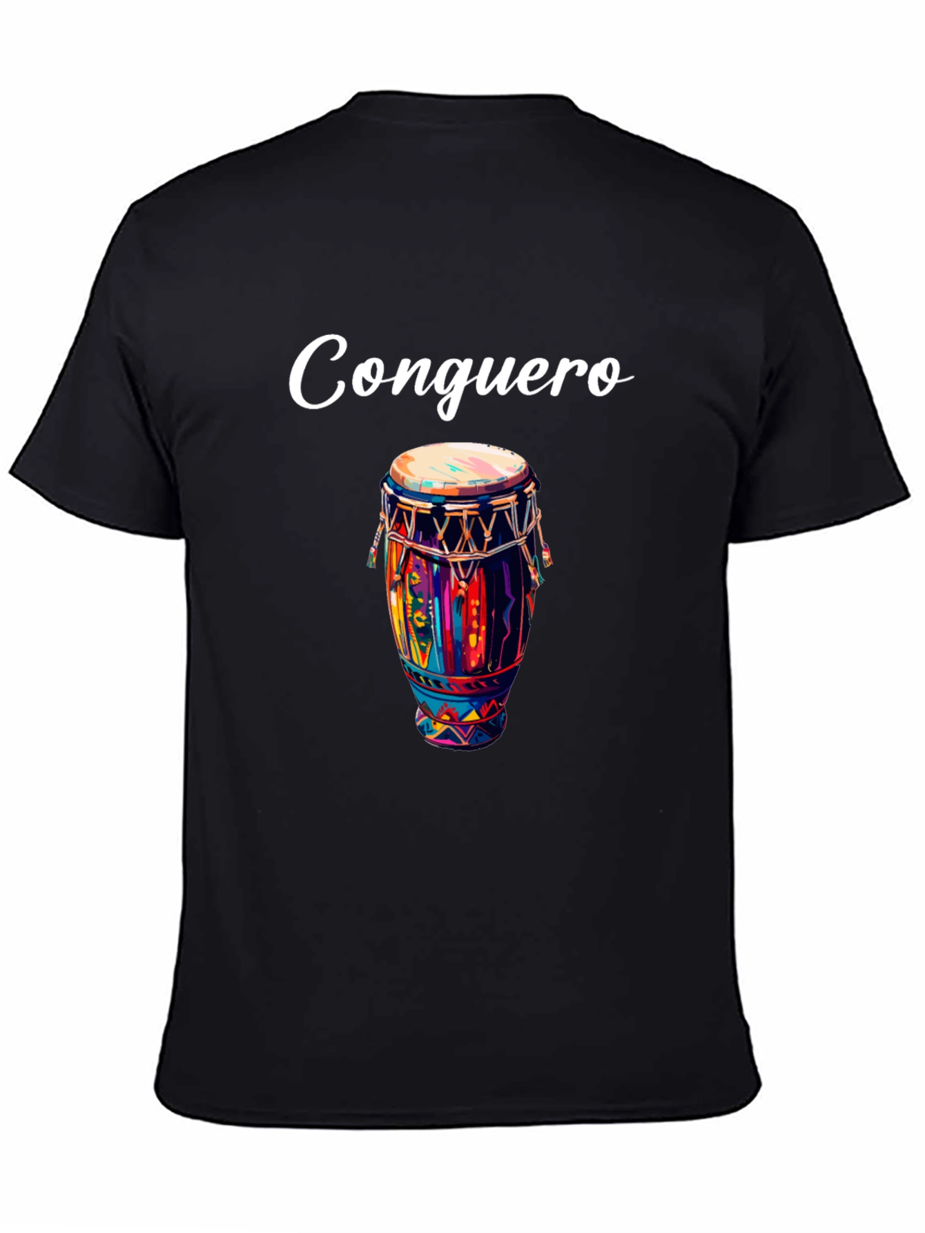 Conguero Drum T-Shirt - Unique Musical Design