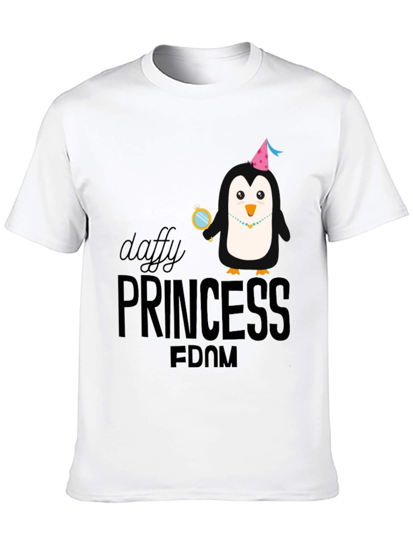 Daffy Princess Penguin T-Shirt - Soft Cotton