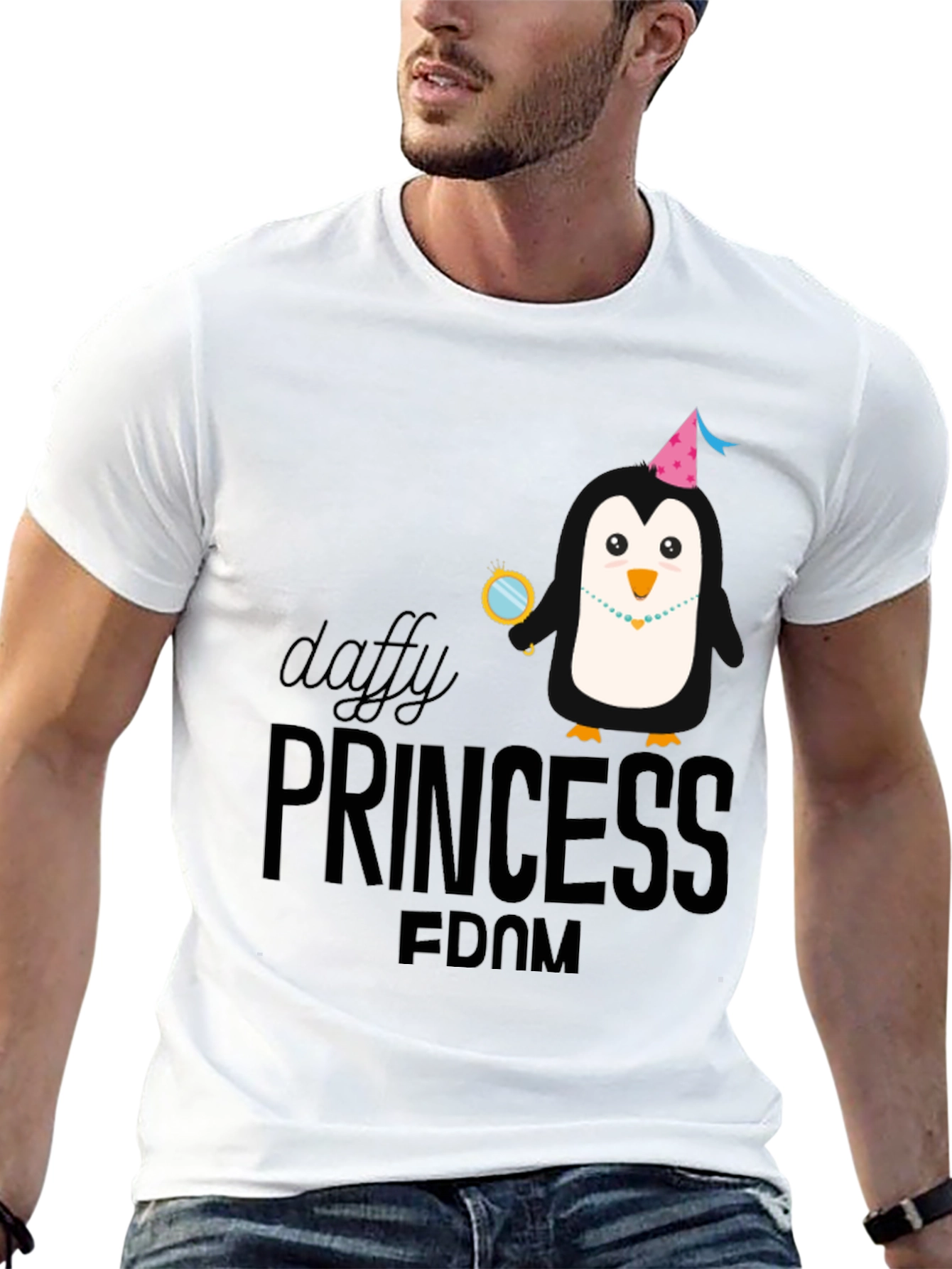 Daffy Princess Penguin T-Shirt - Soft Cotton