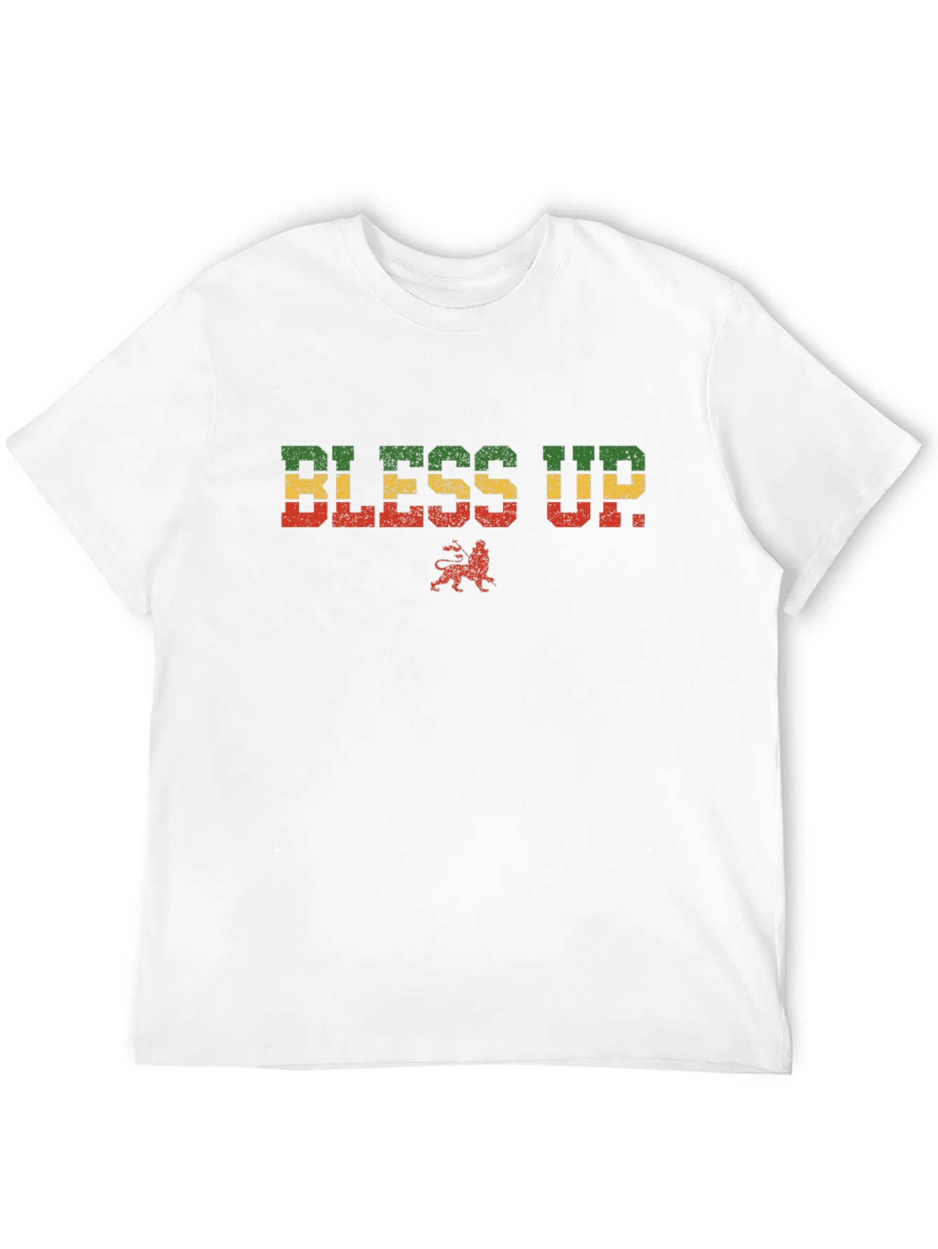 Rasta Bless Up T-Shirt - Reggae Lion Tee