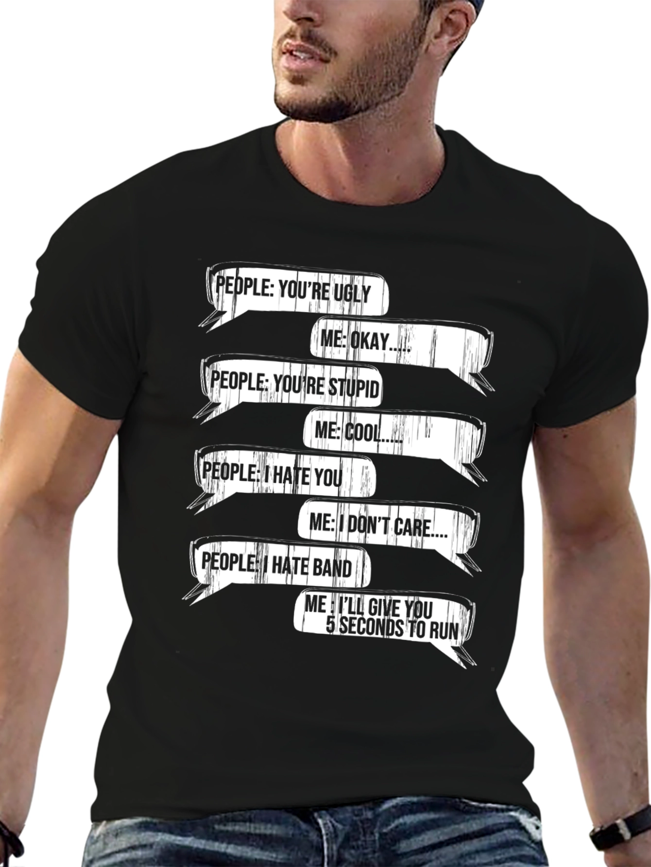 Funny Sarcastic Graphic Tee - 5 Seconds to Run