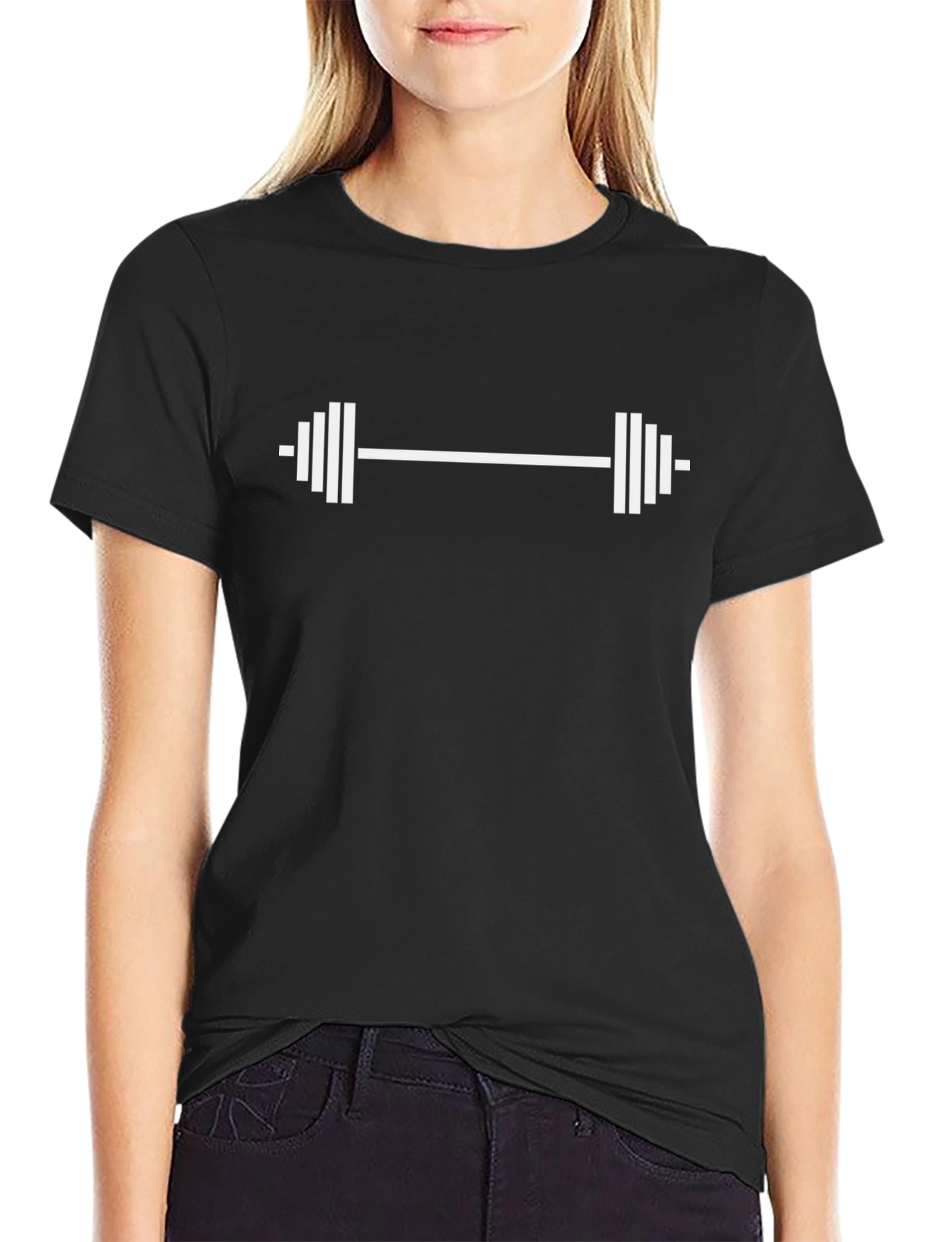 Workout Barbell Graphic T-Shirt - Gym Fitness Apparel