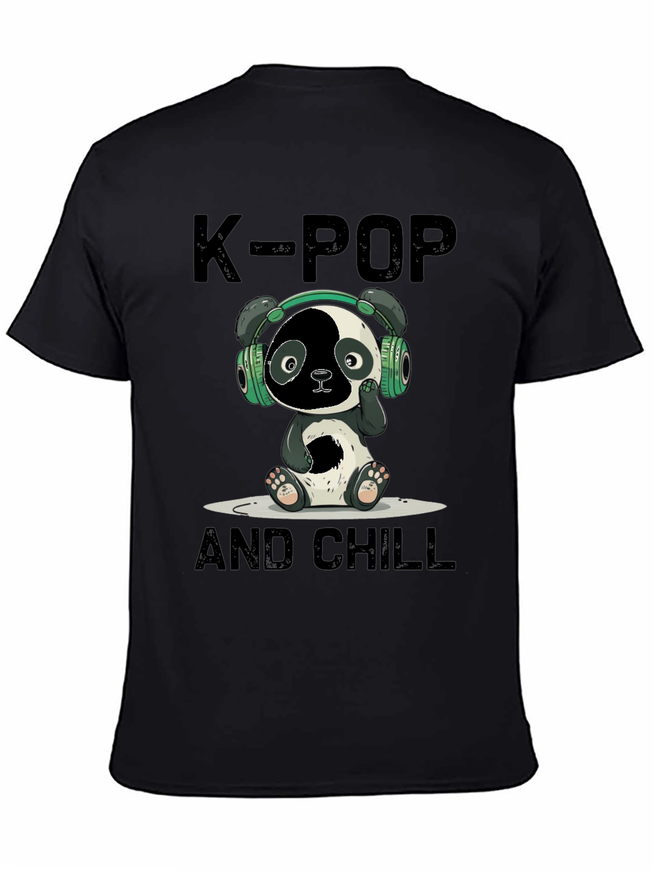 K-Pop Panda Chill Graphic Tee