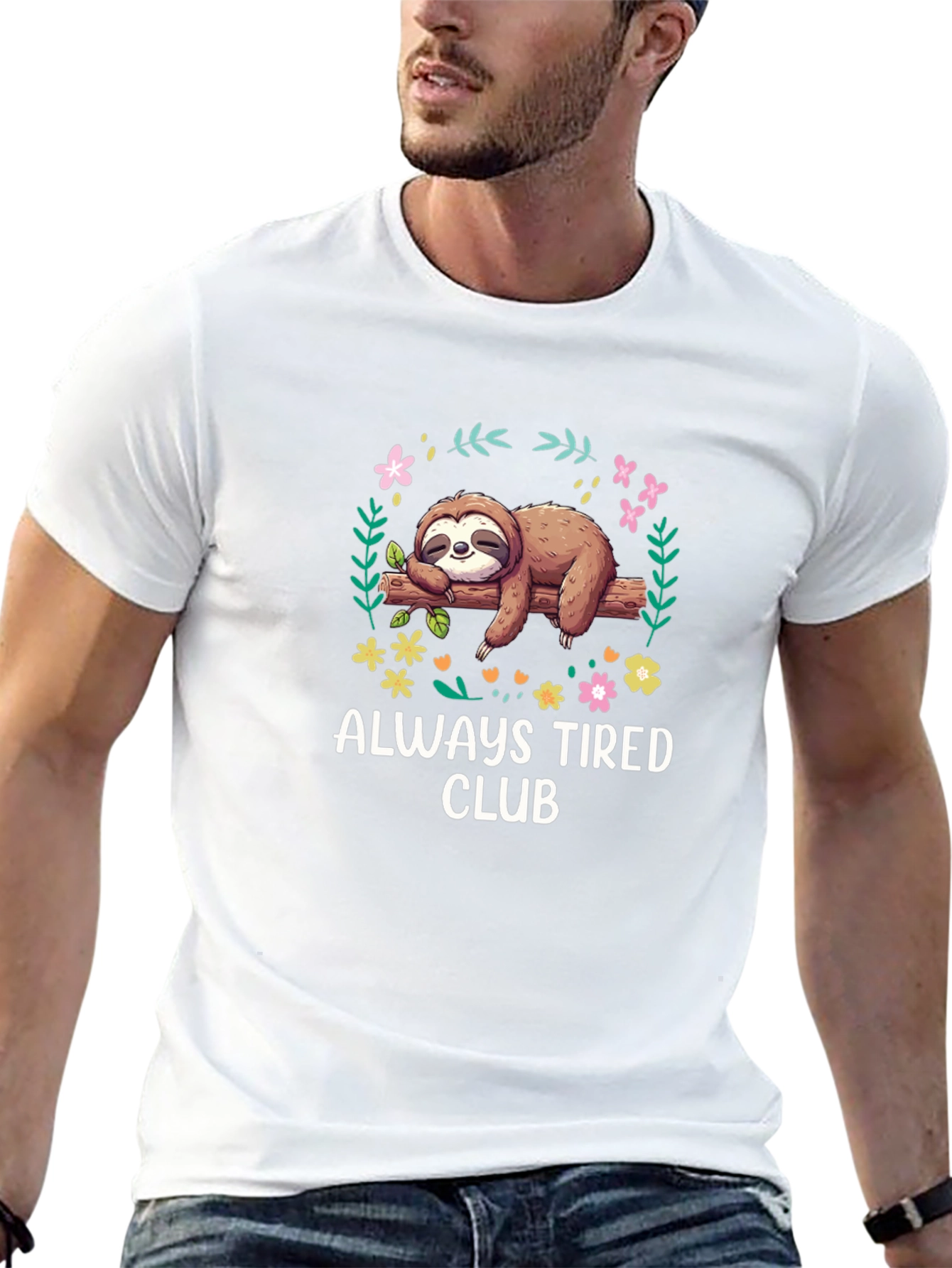 Always Tired Sloth Graphic Tee
