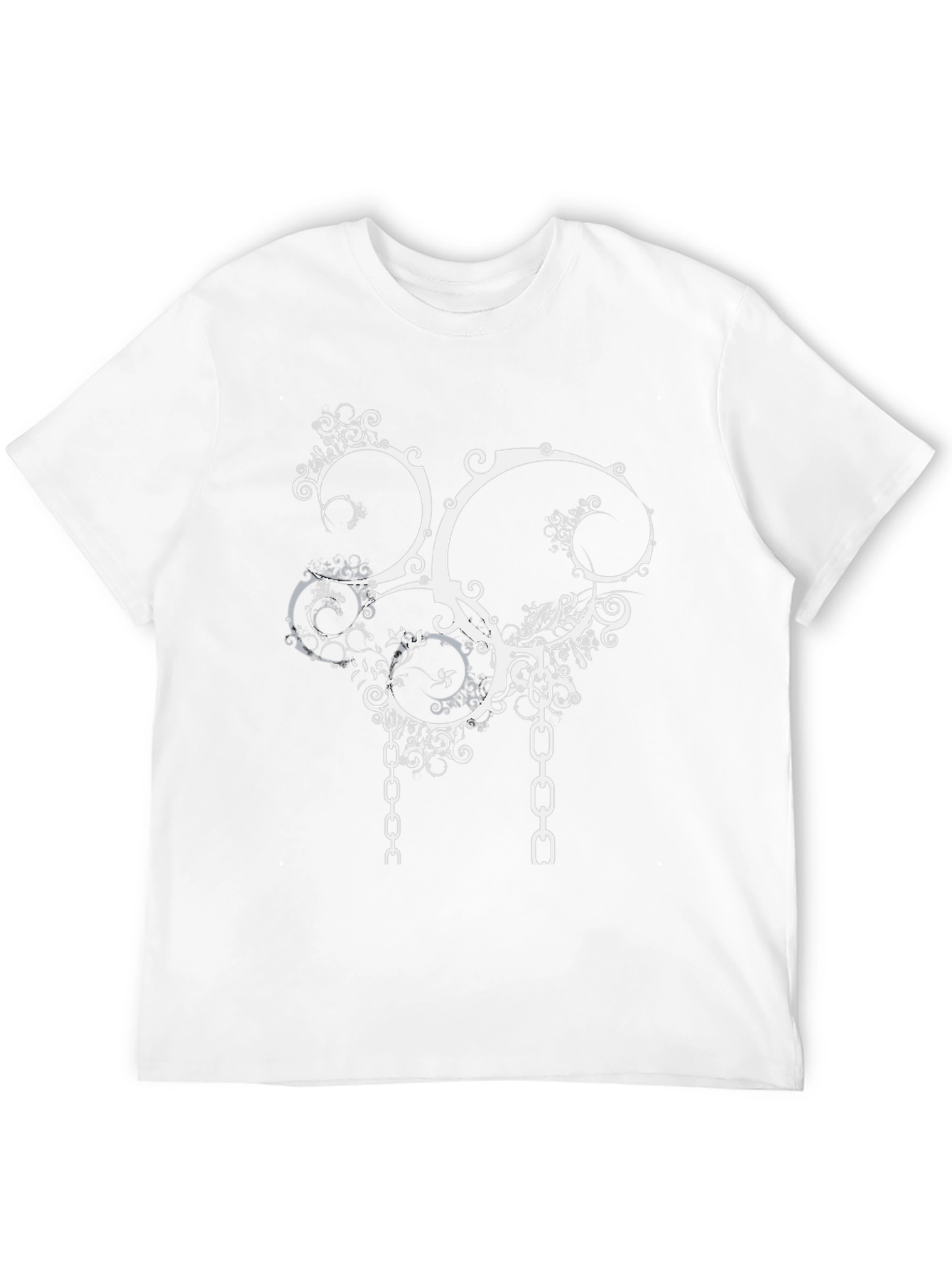Abstract Chain Graphic Tee - Black