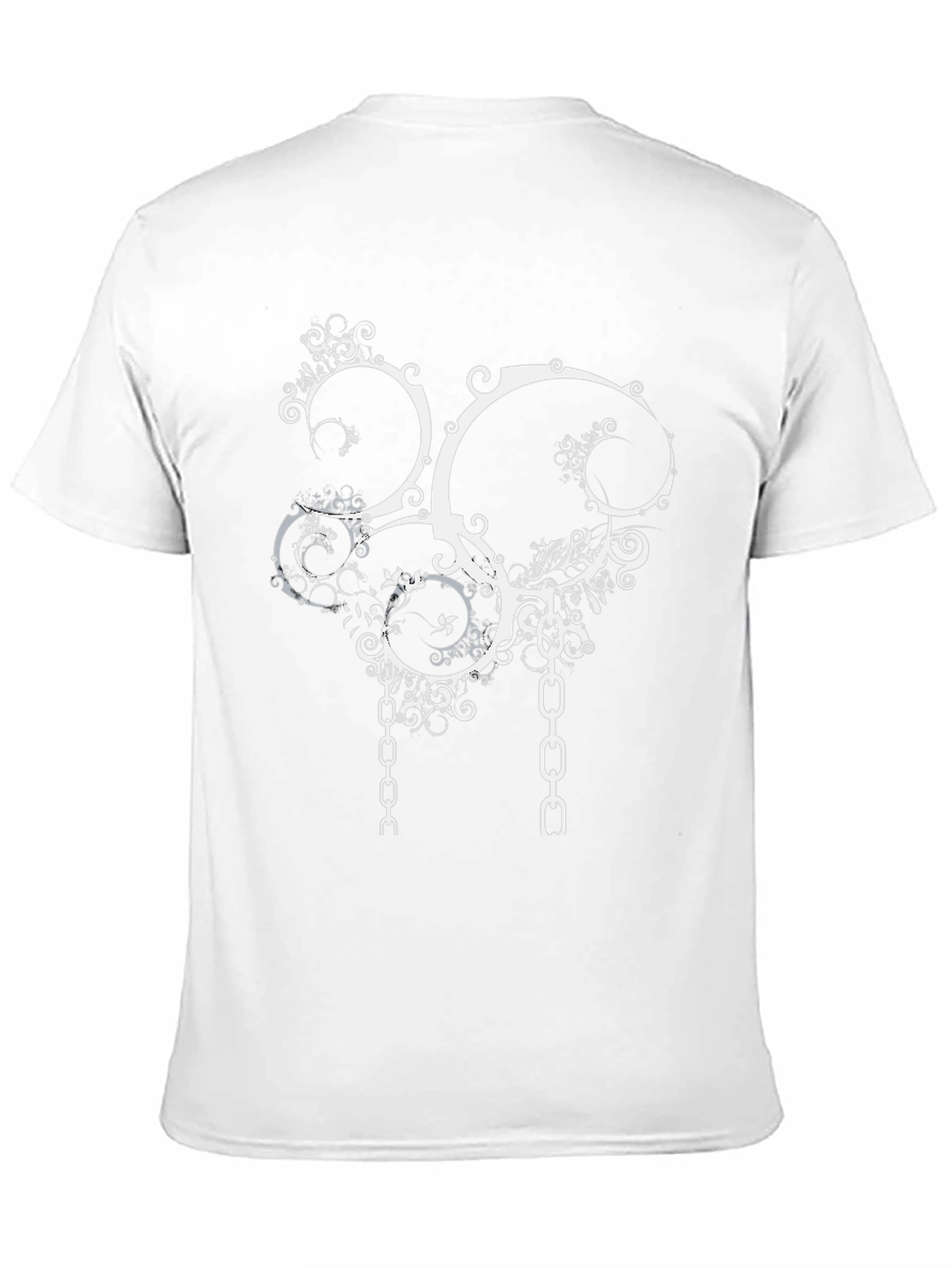 Abstract Chain Graphic Tee - Black