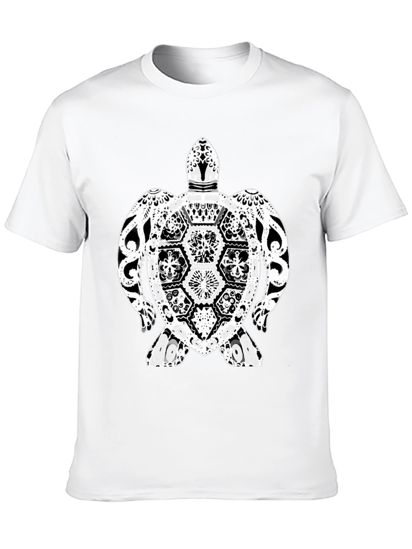 Turtle Graphic Tee - Black Casual T-Shirt