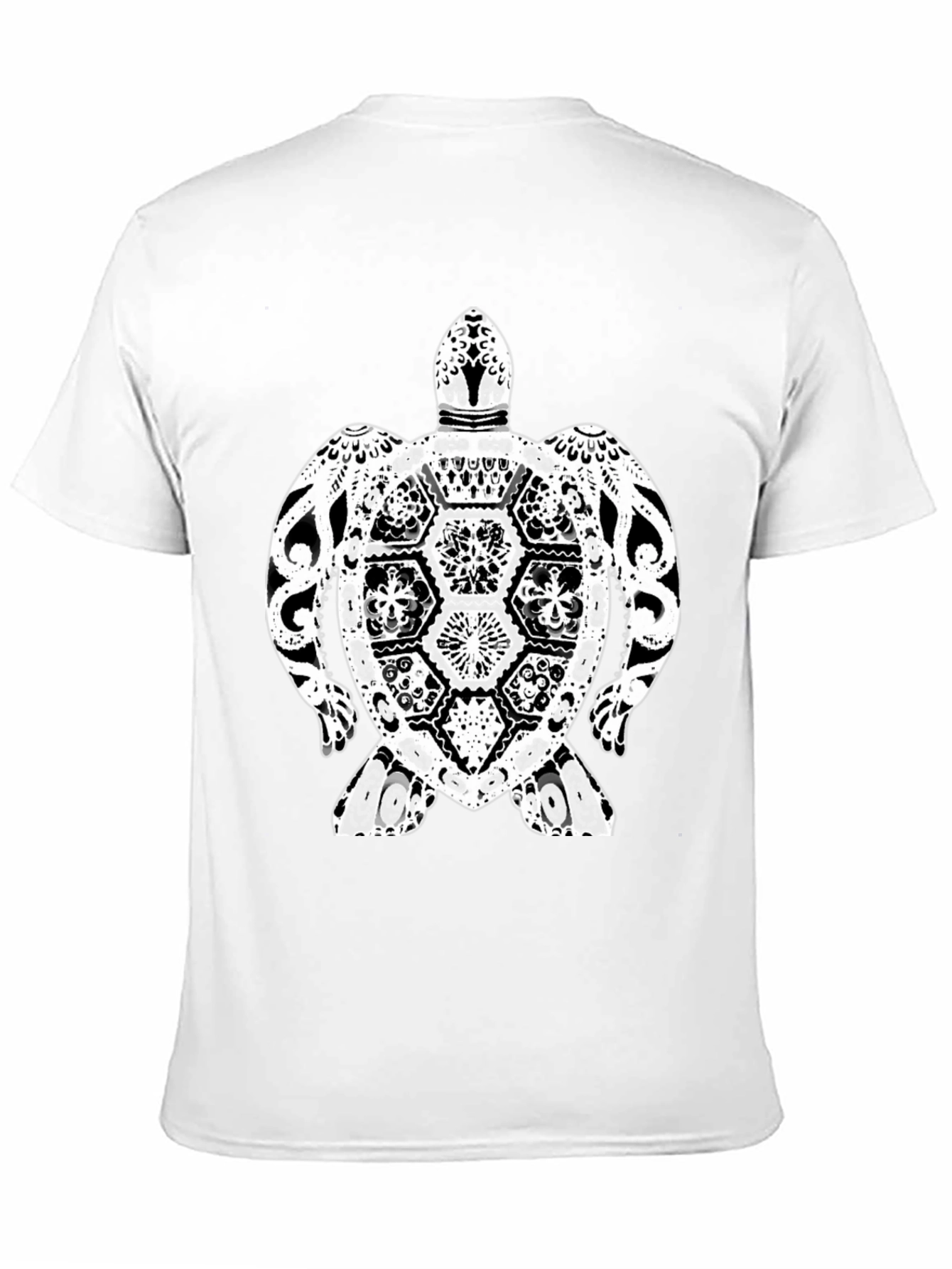 Turtle Graphic Tee - Black Casual T-Shirt