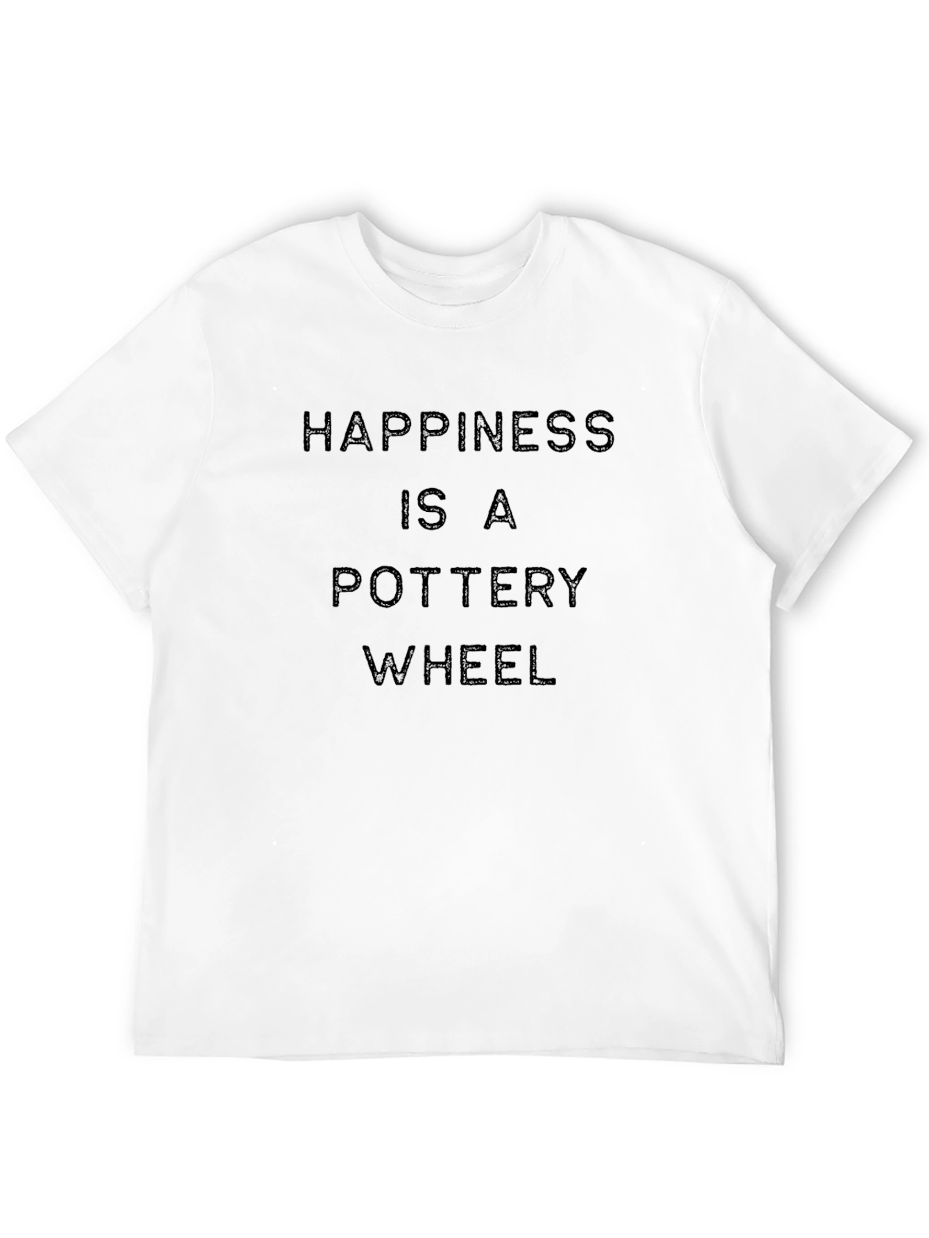Pottery Wheel Happiness T-Shirt - Black Soft Cotton Tee