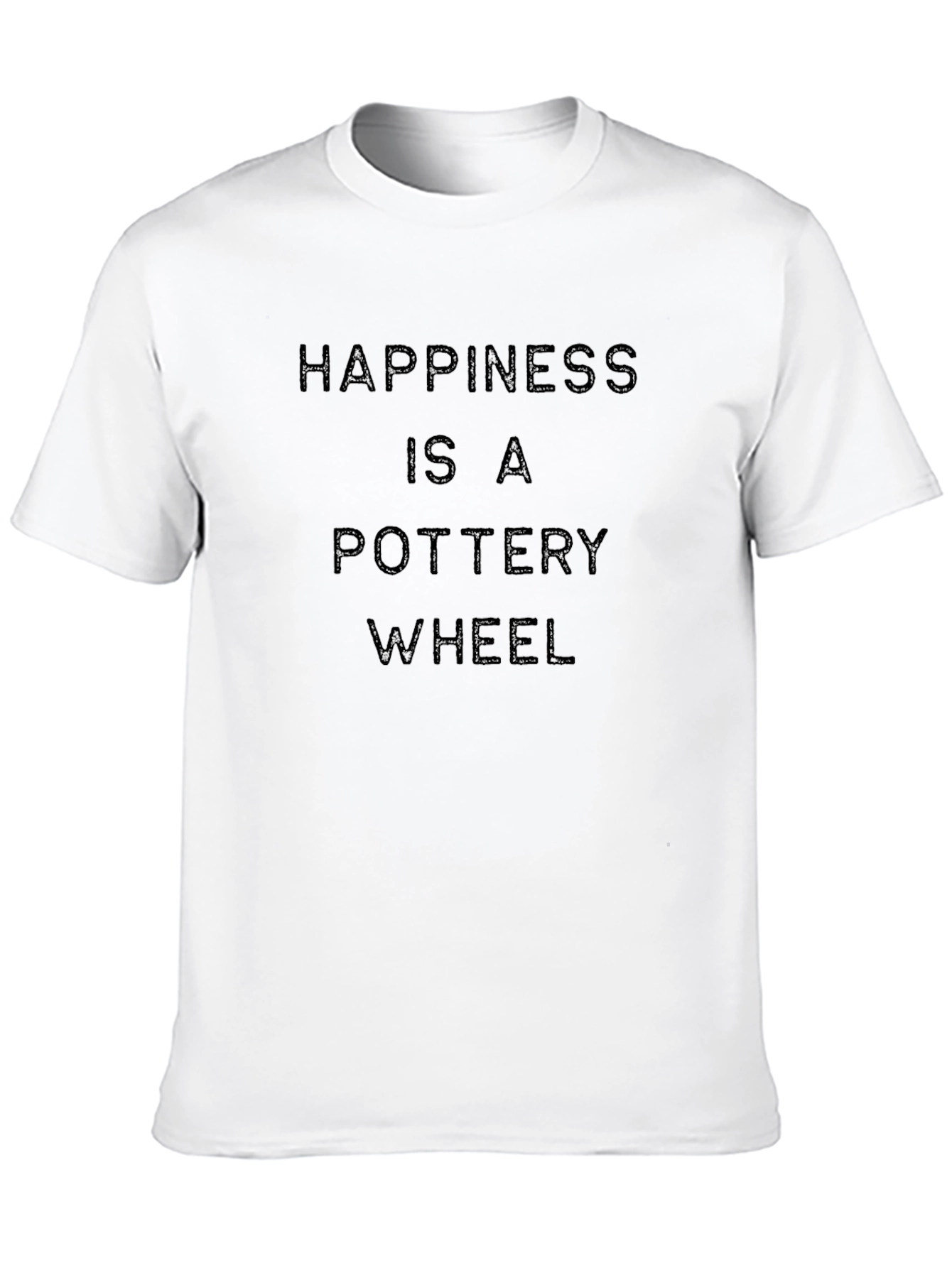 Pottery Wheel Happiness T-Shirt - Black Soft Cotton Tee