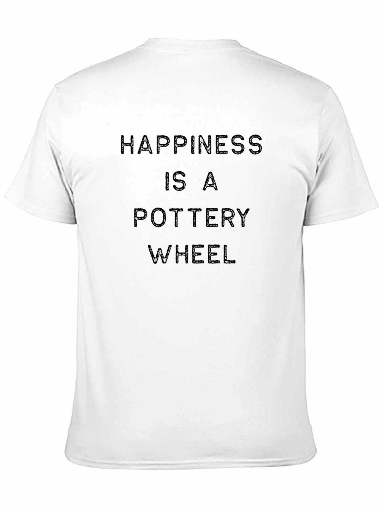 Pottery Wheel Happiness T-Shirt - Black Soft Cotton Tee